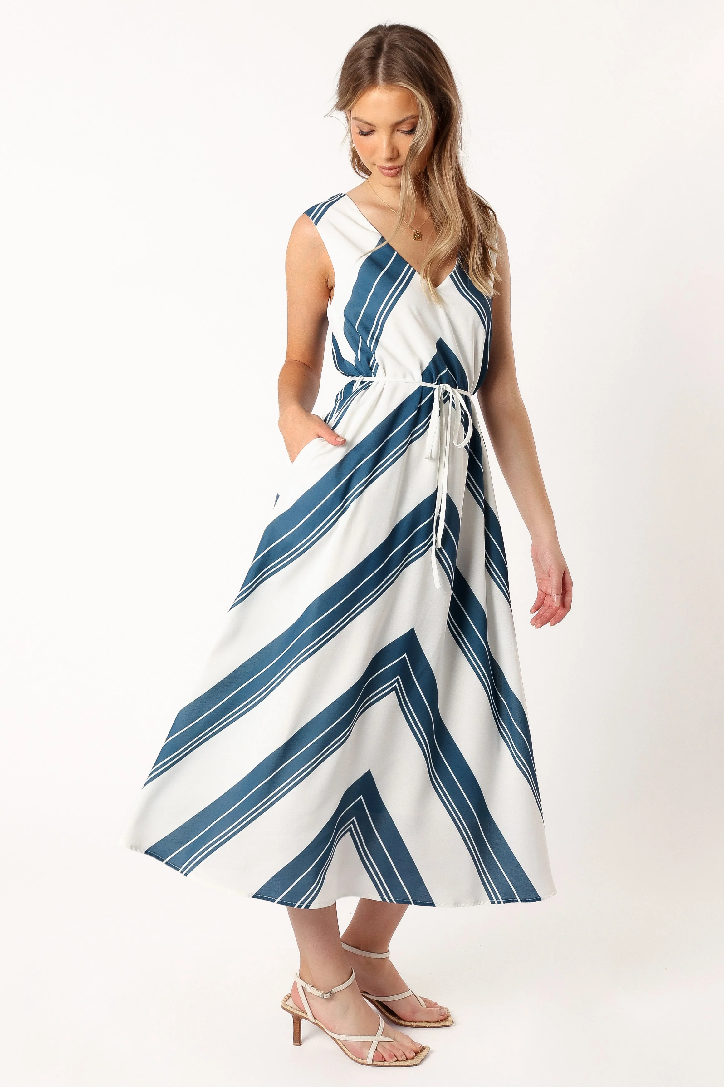 Maloney Midi Dress - Stripe