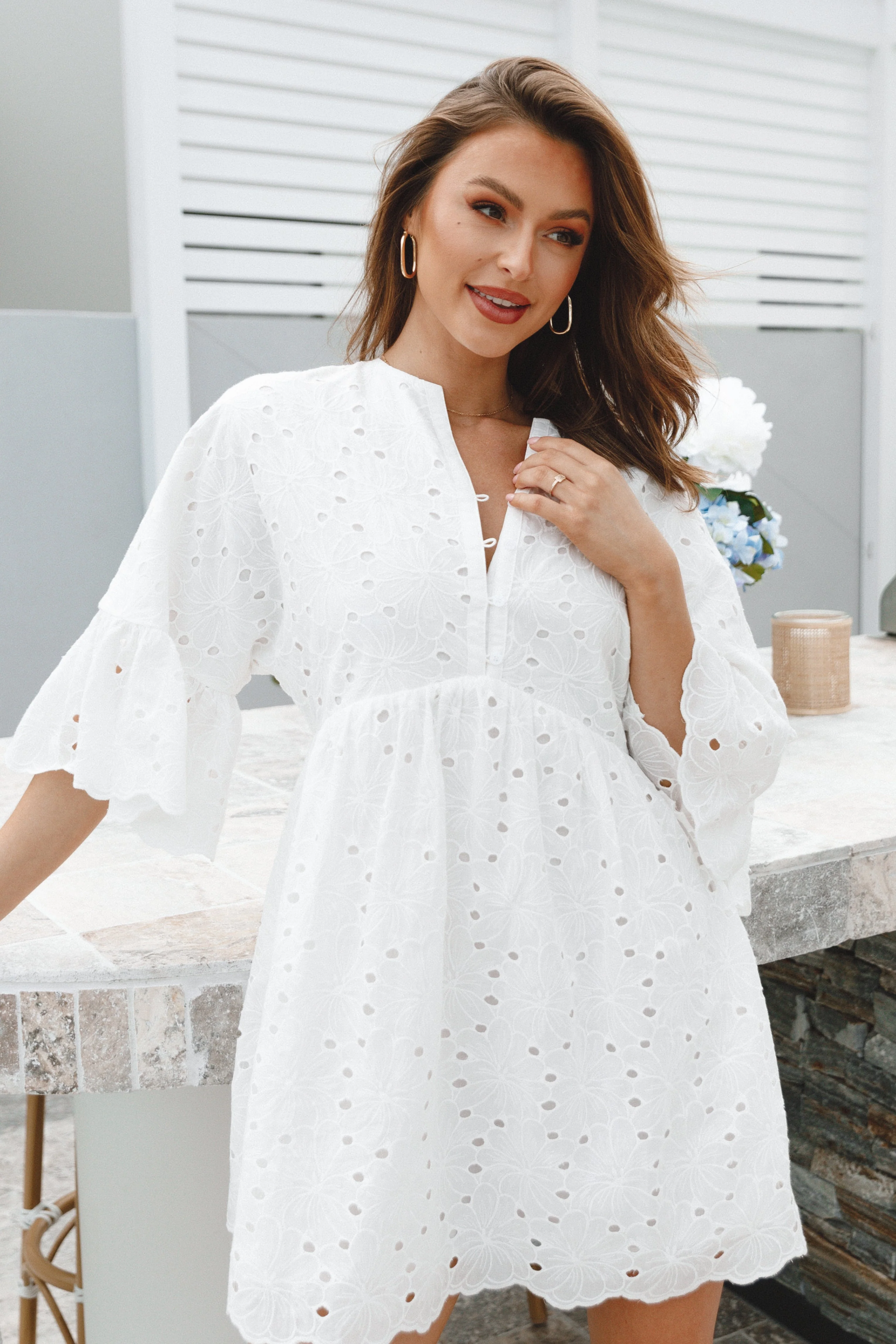 Savannah Mini Dress - White