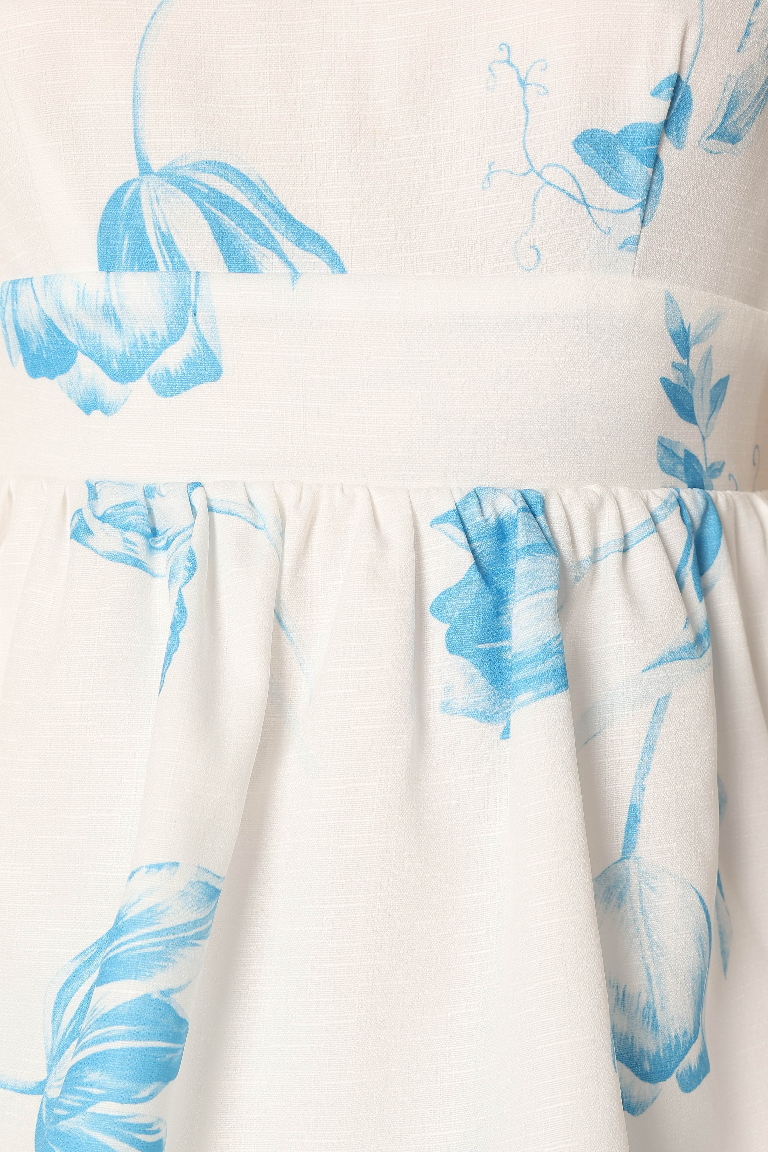 Flora Tiered Maxi Dress - White Floral