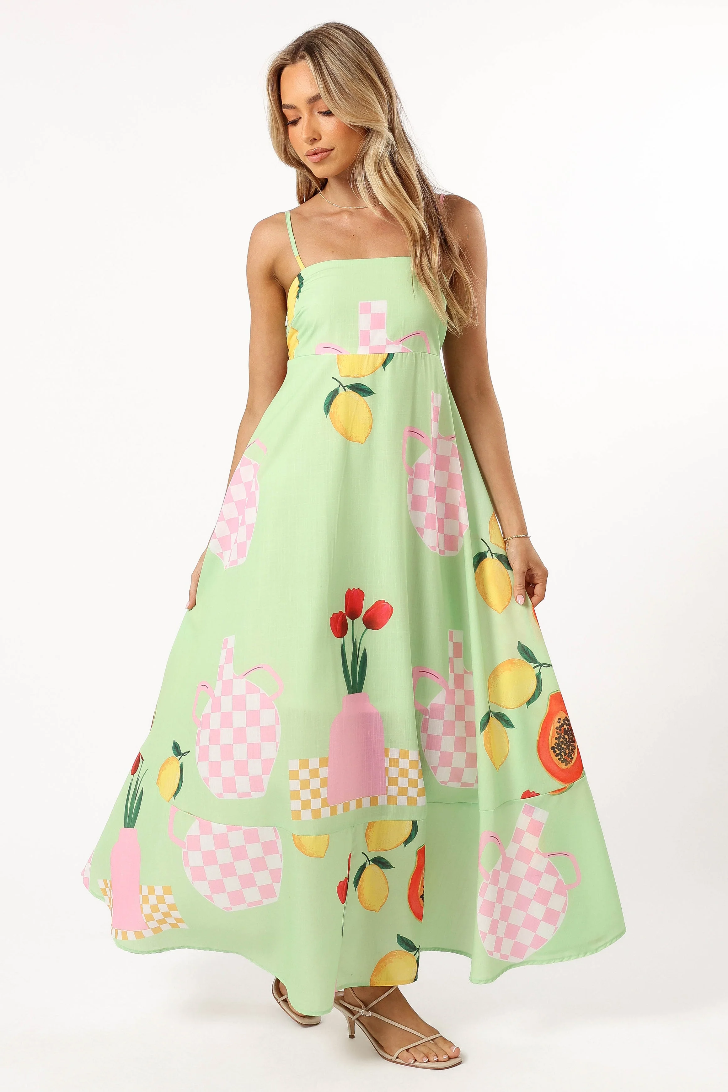 Brea Maxi Dress - Green Papaya