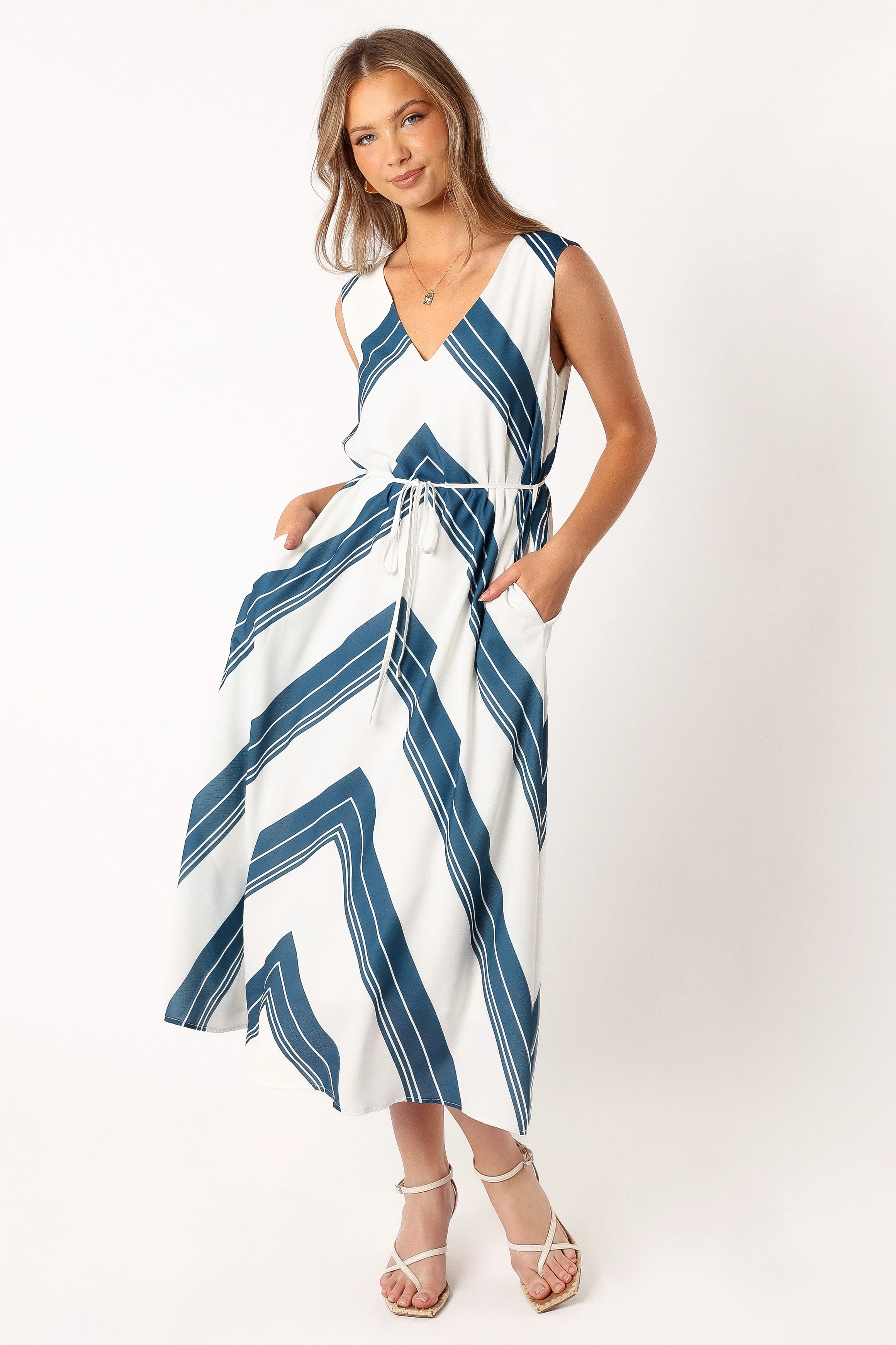 Maloney Midi Dress - Stripe