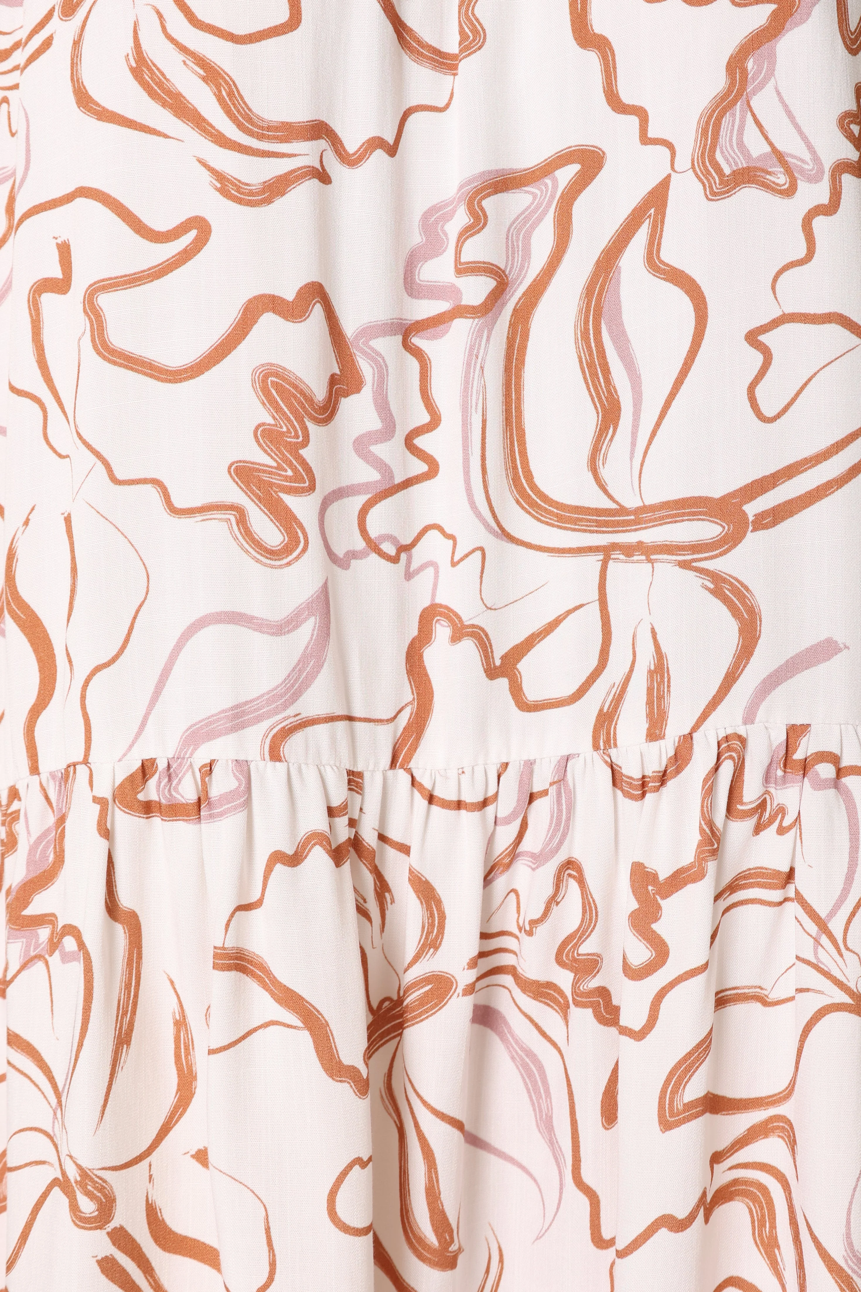 Solaris Mini Dress - Tan White