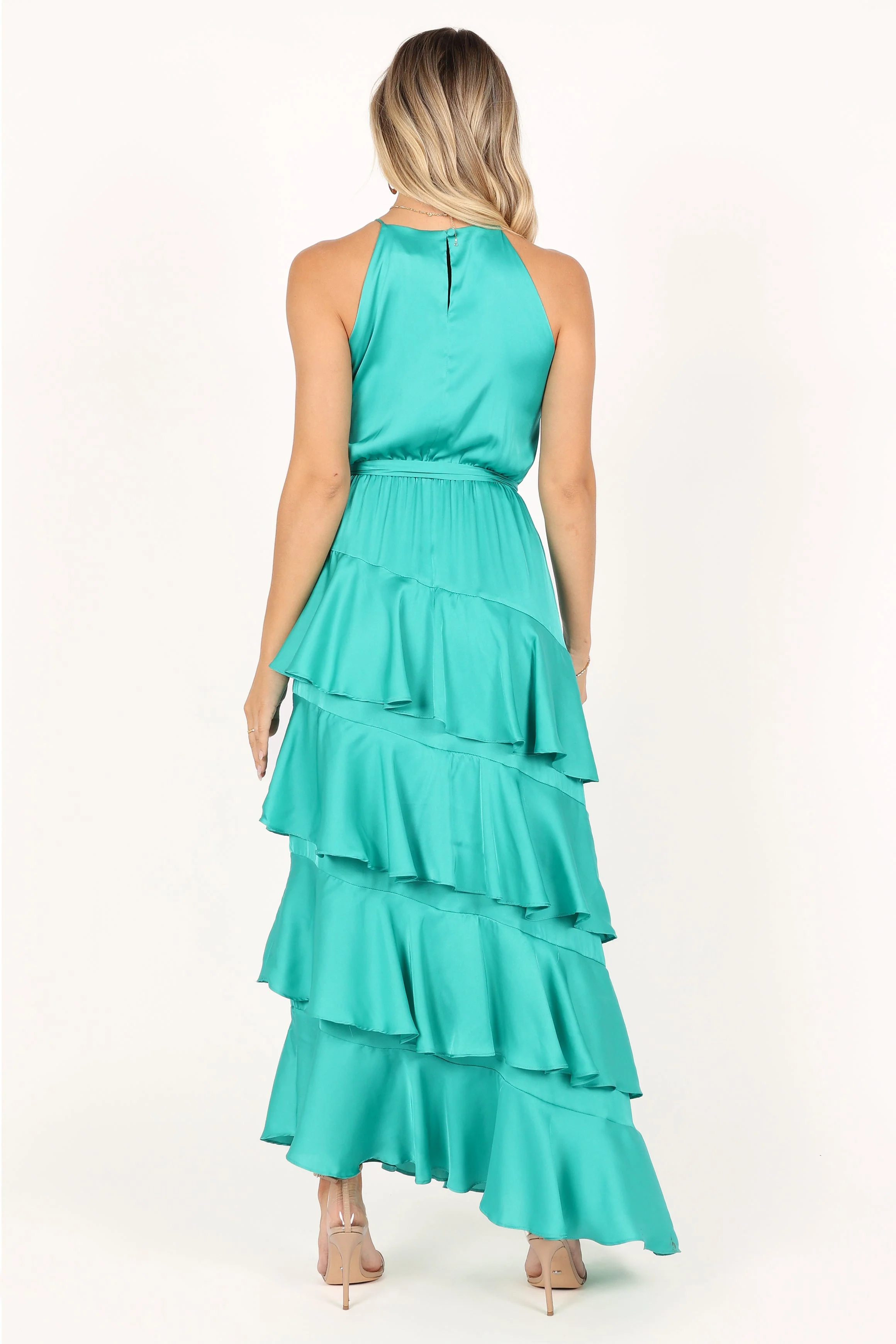 Annalise Tiered Maxi Dress - Teal