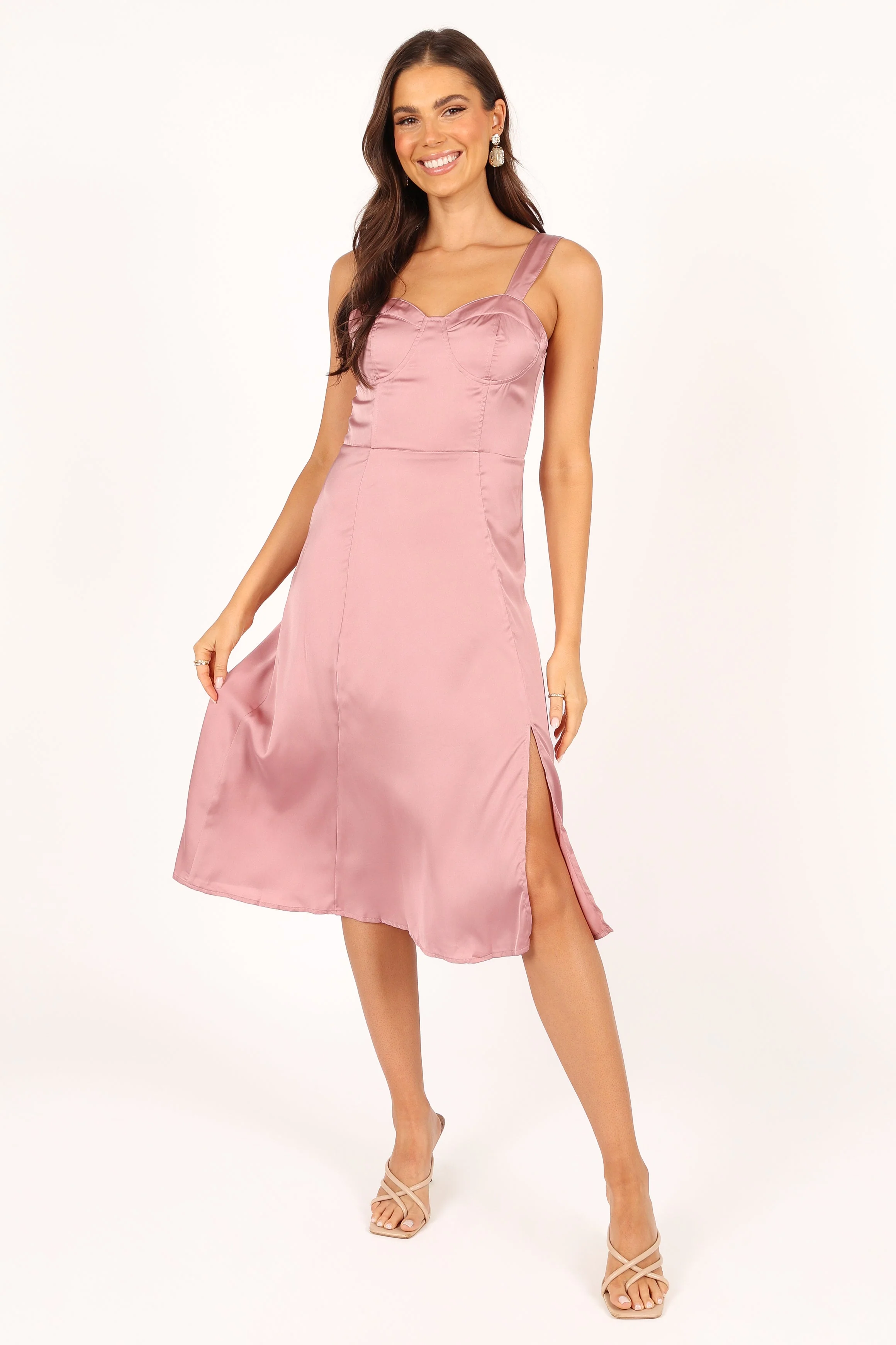 Siobhan Midi Dress - Mauve
