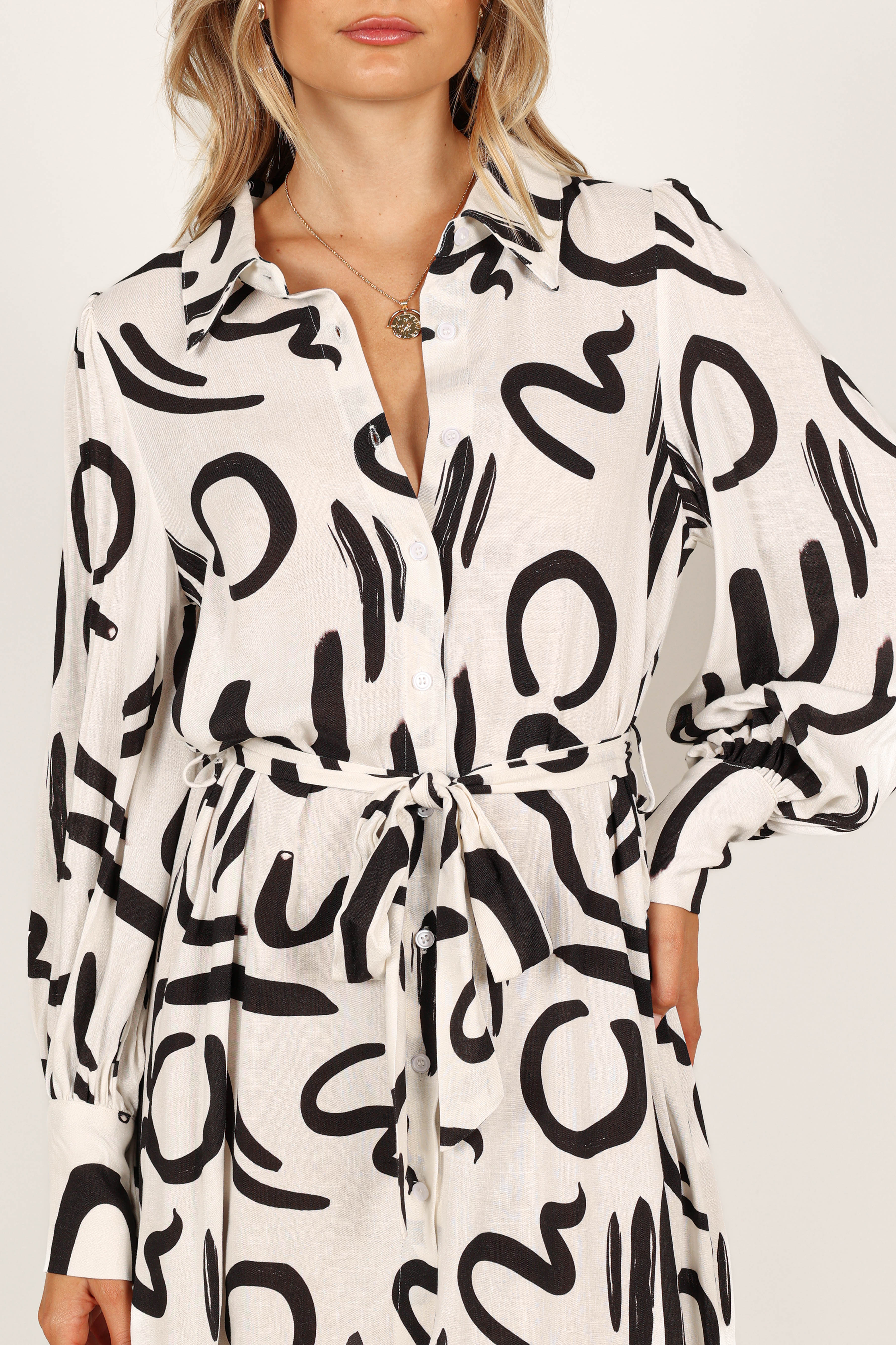 Cosmo Wrap Mini Dress - White/Black