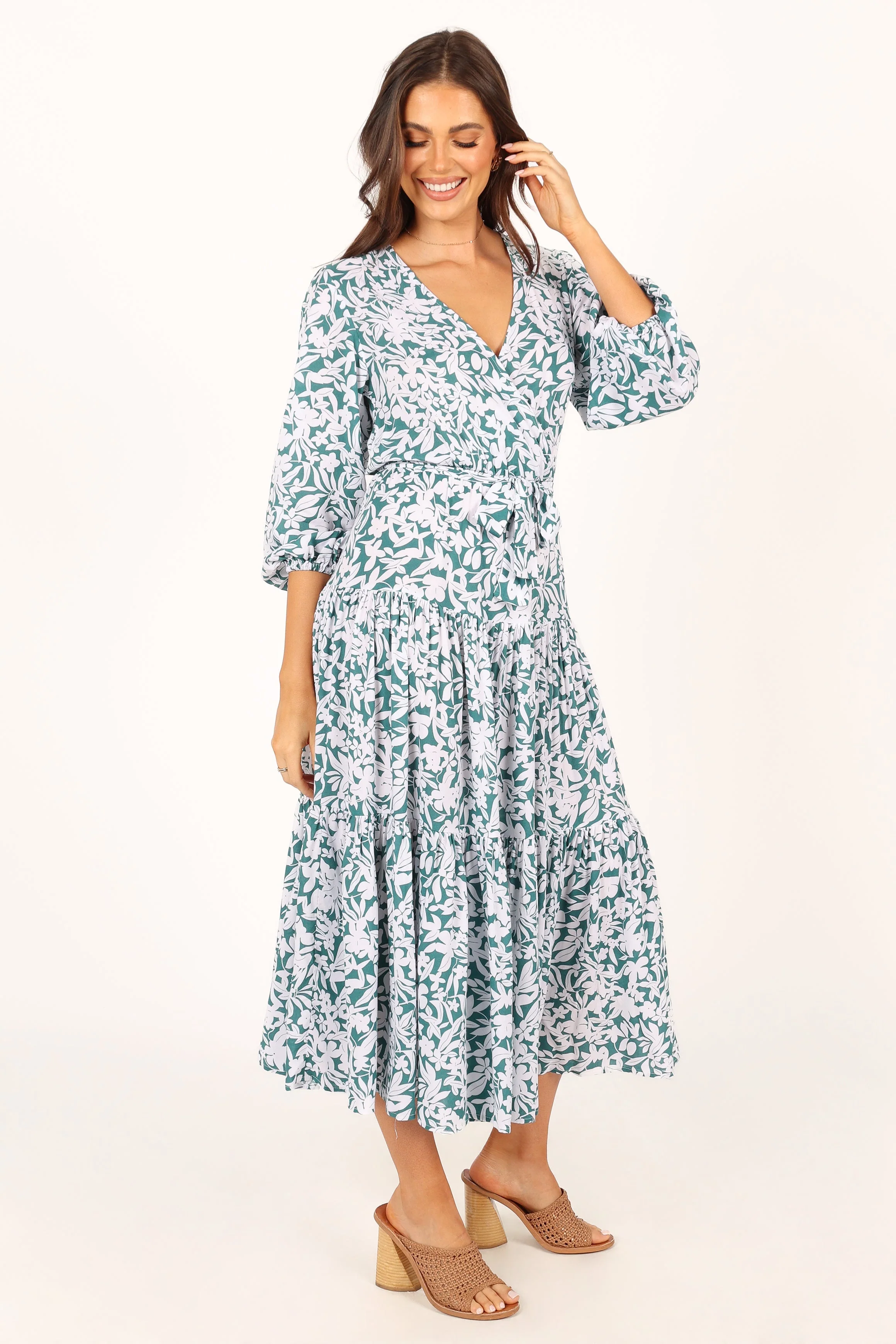 Hadyn Dress - Green Floral