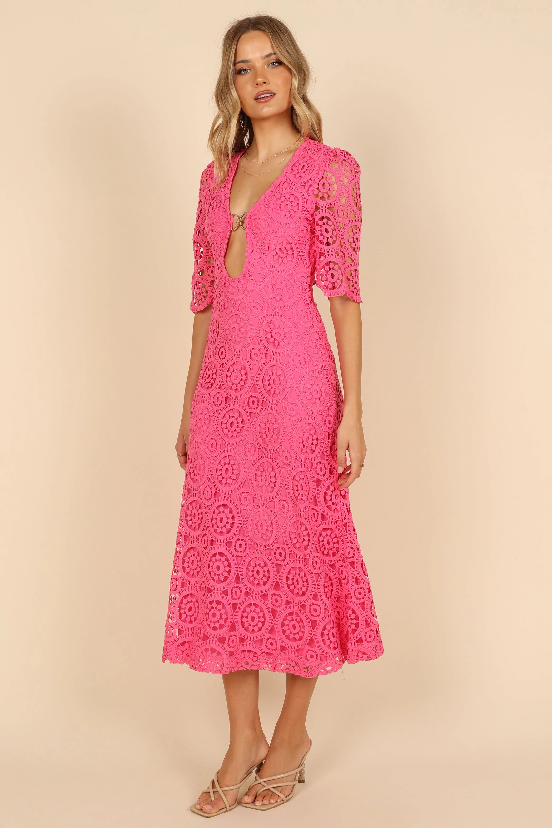 Arizona Midi Dress - Pink