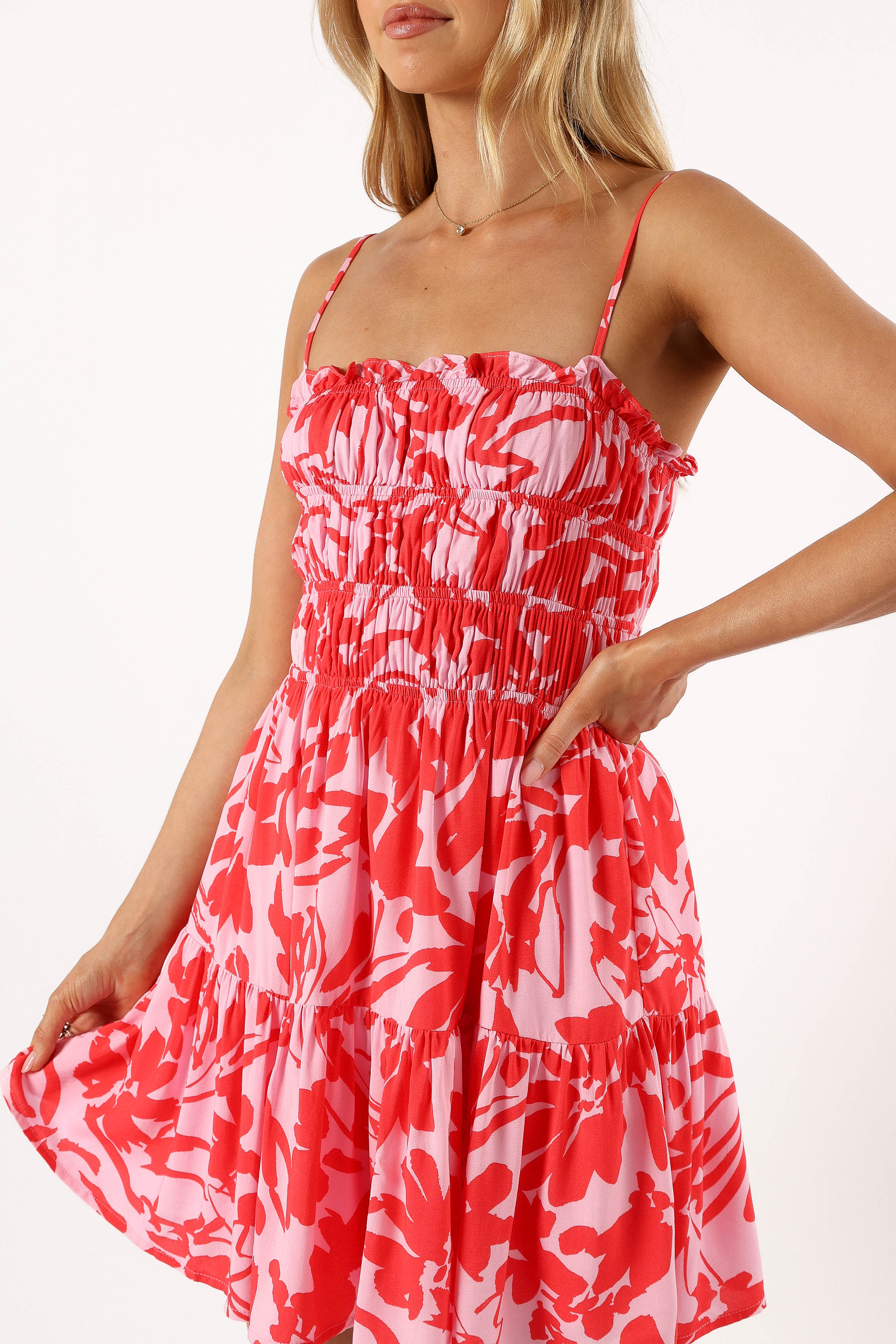 Jaden Mini Dress - Pink Floral