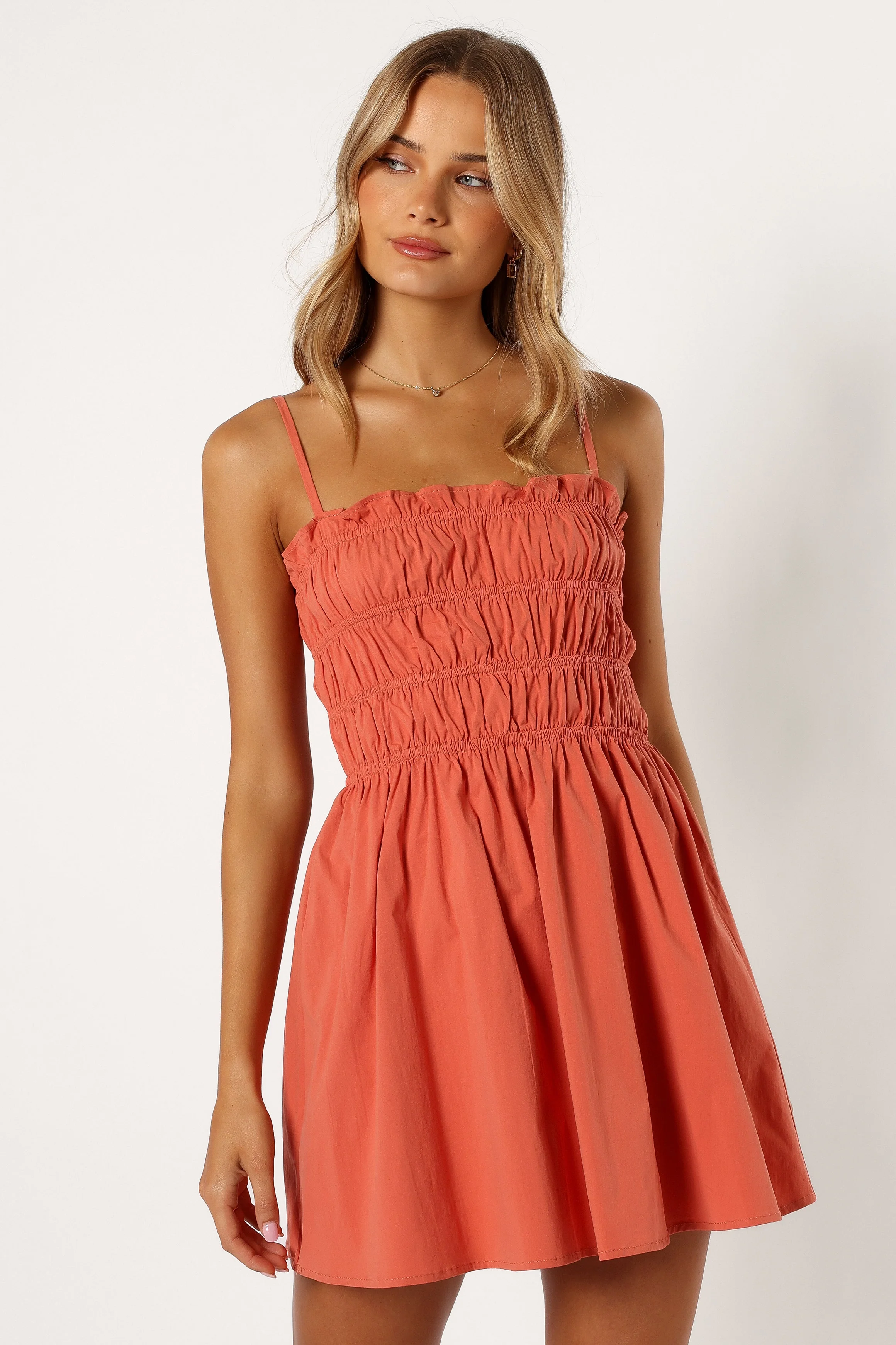 Jaden Mini Dress - Apricot