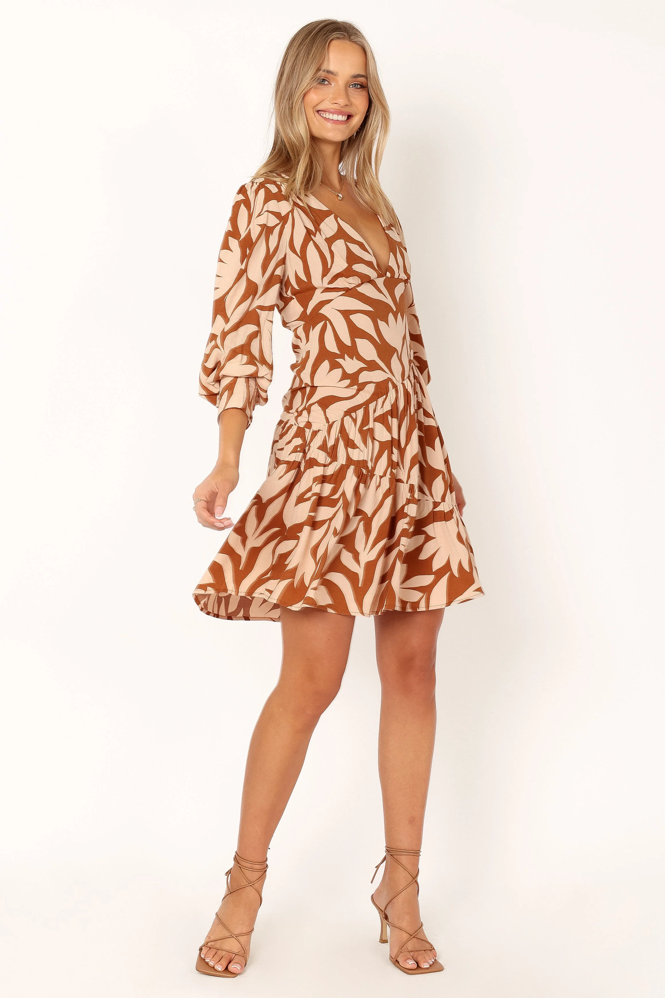 Nirita Long Sleeve Mini Dress - Las Palmas