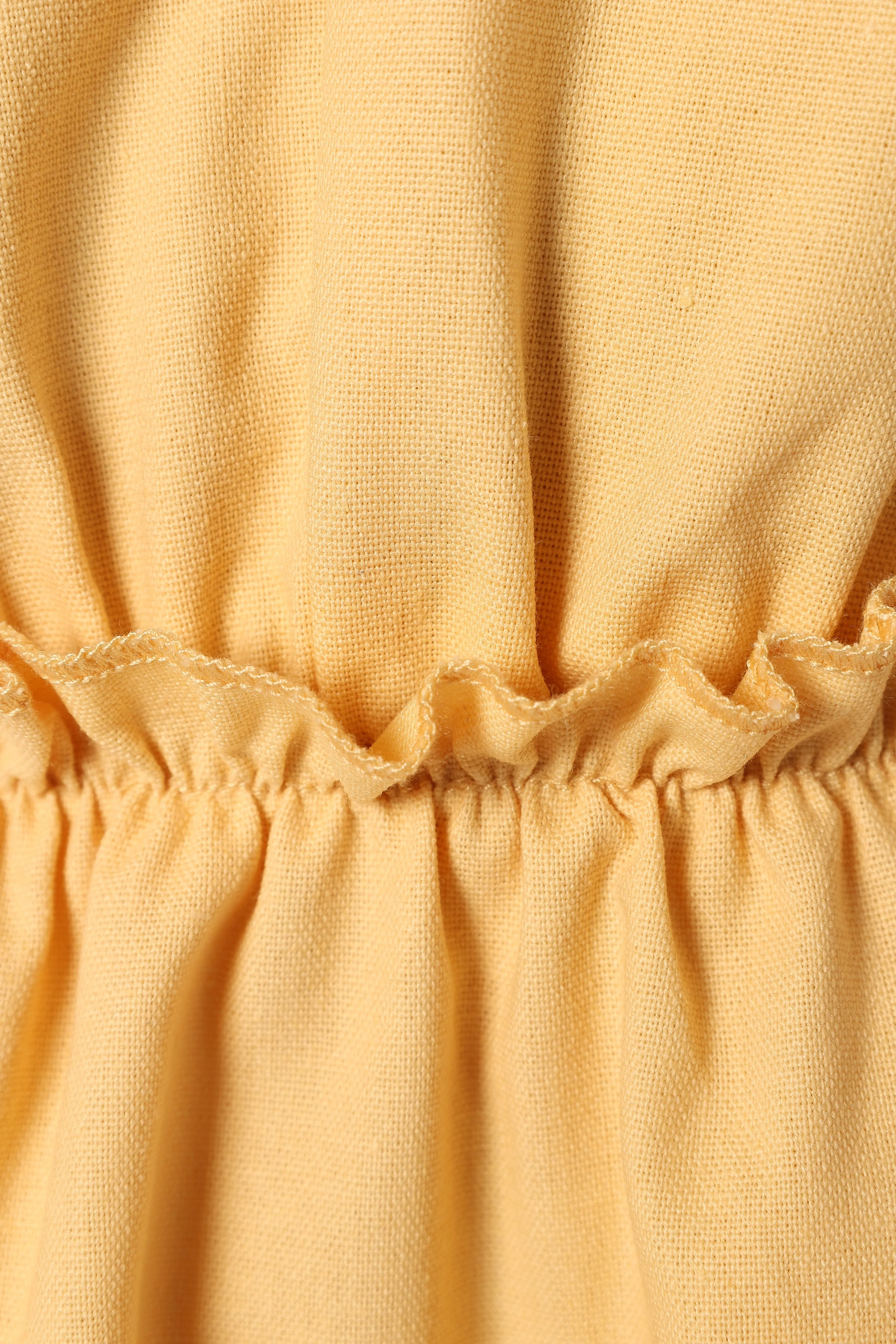 Odina Mini Dress - Yellow