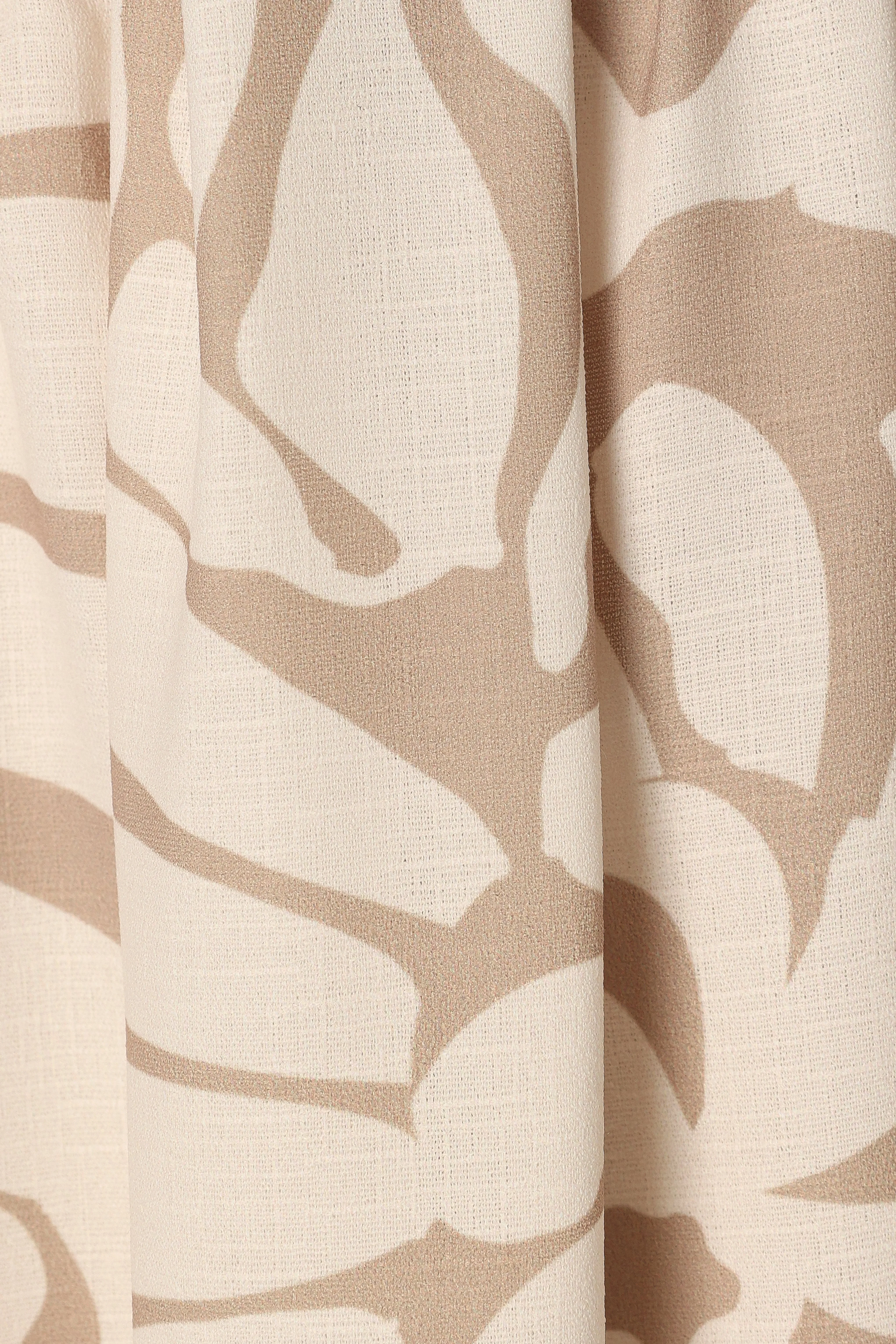 Denali Midi Dress - Beige Print