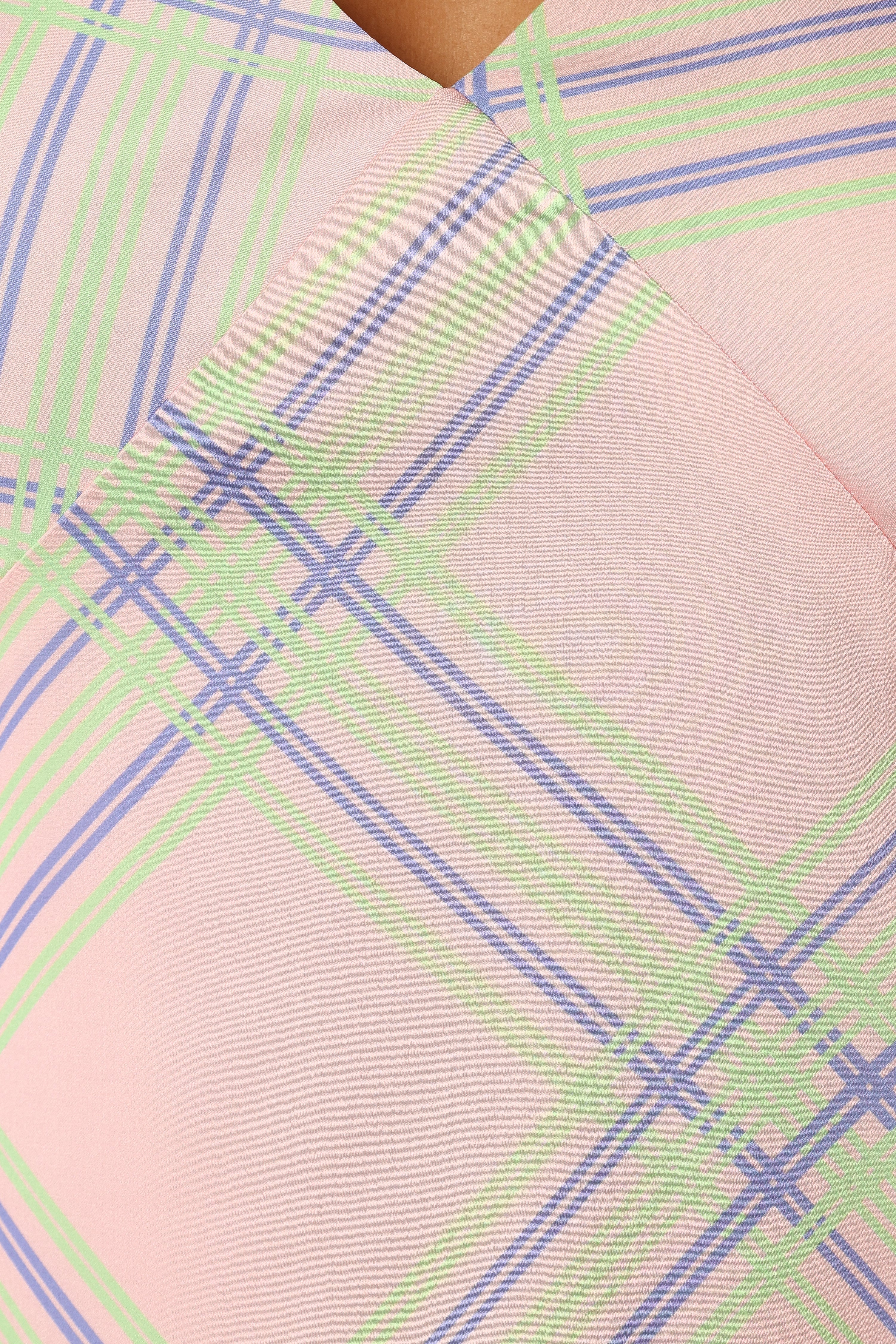 Jess Midi Dress - Pink Check