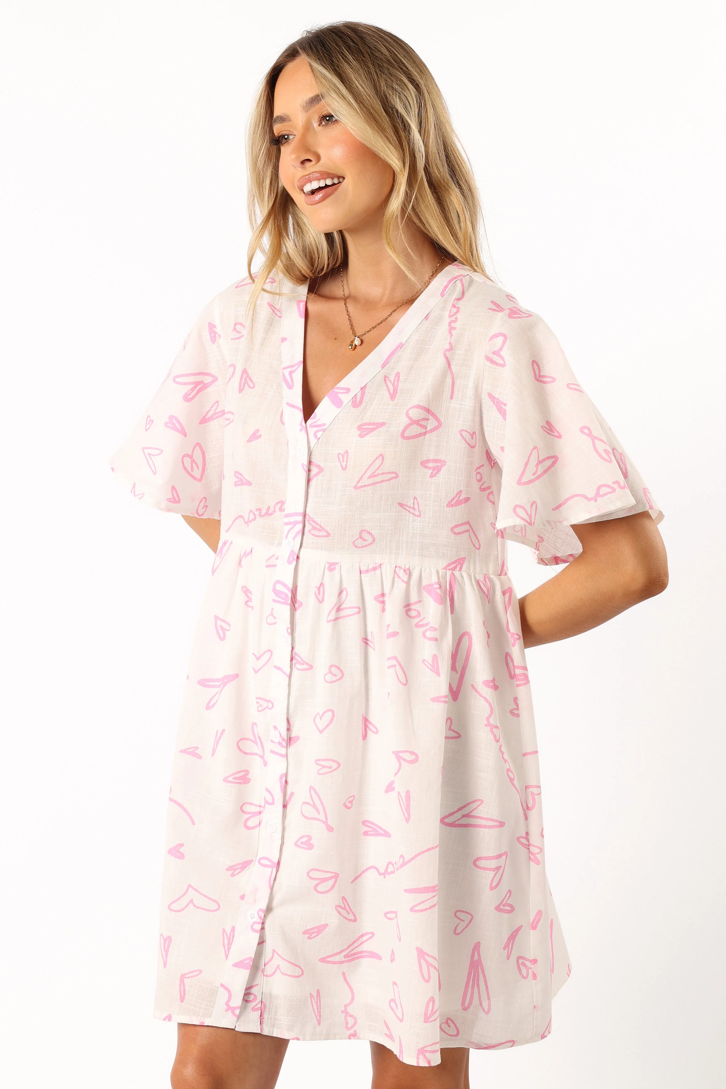 Elias Mini Dress - Amore Print