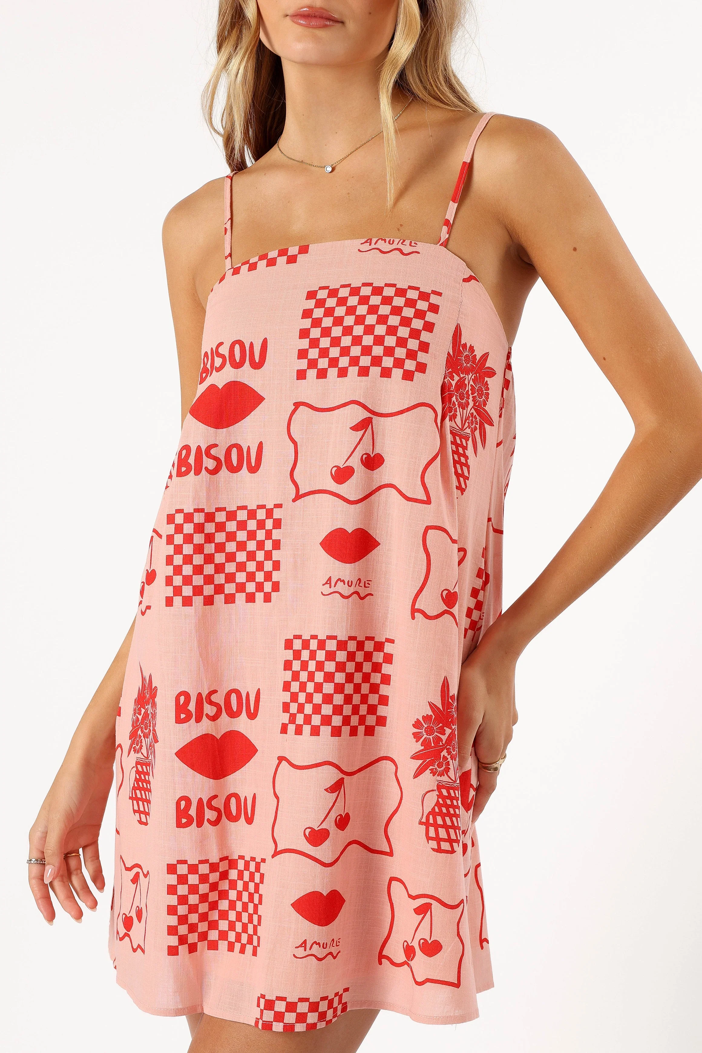 Jaque Mini Dress - Bisou Print