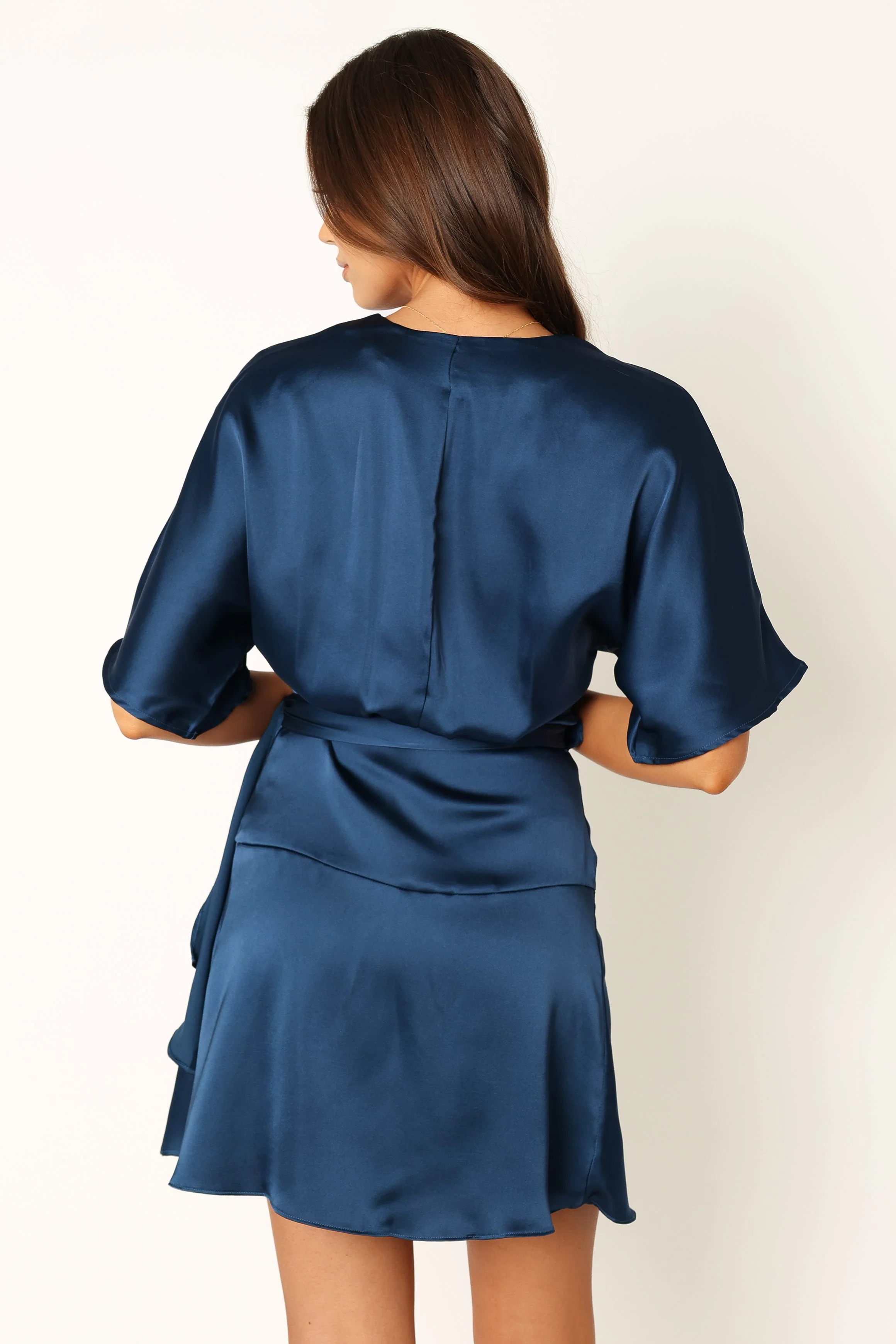 Quartz Mini Wrap Dress - Blue