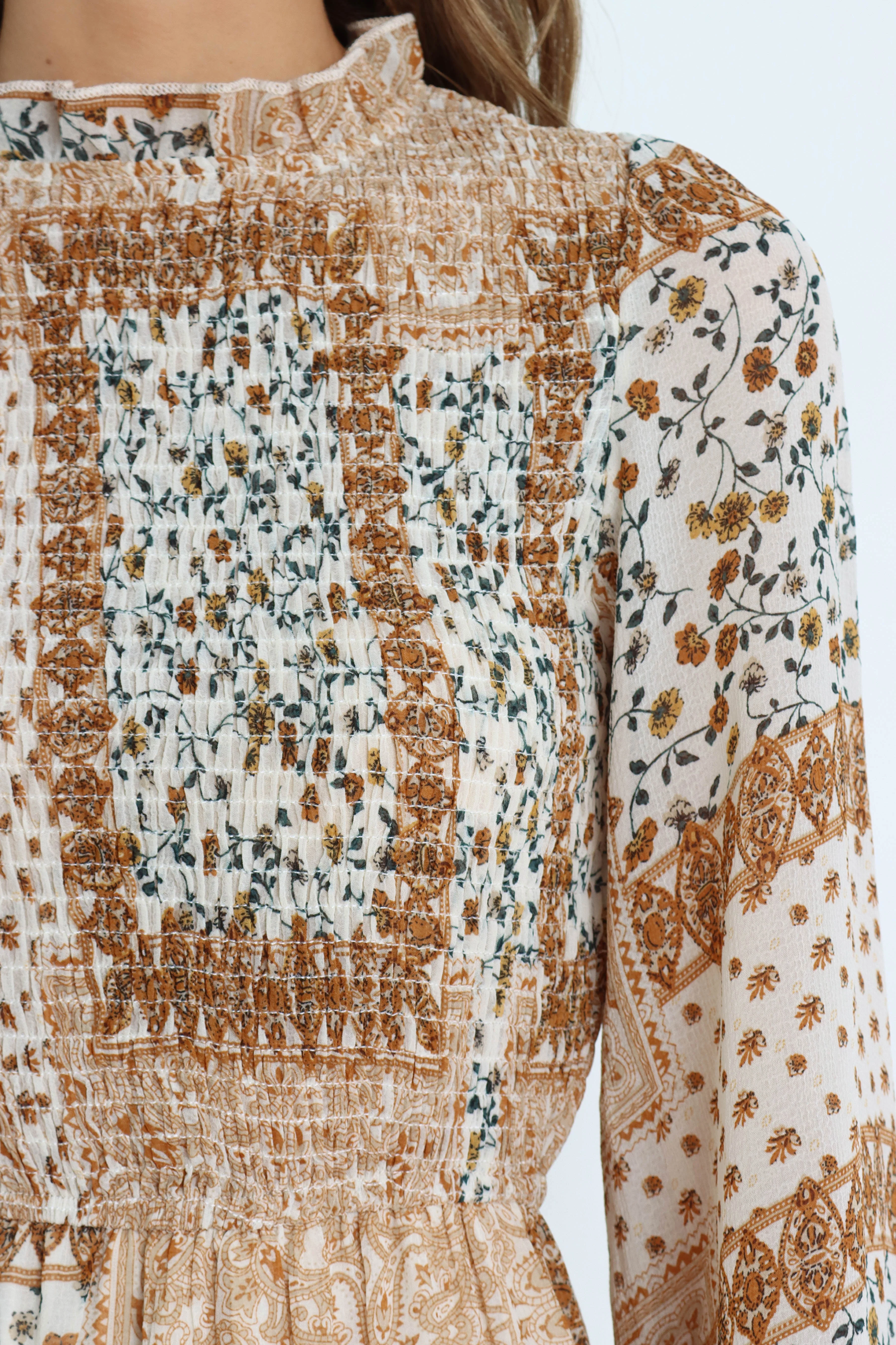 Nassia Dress - Brown