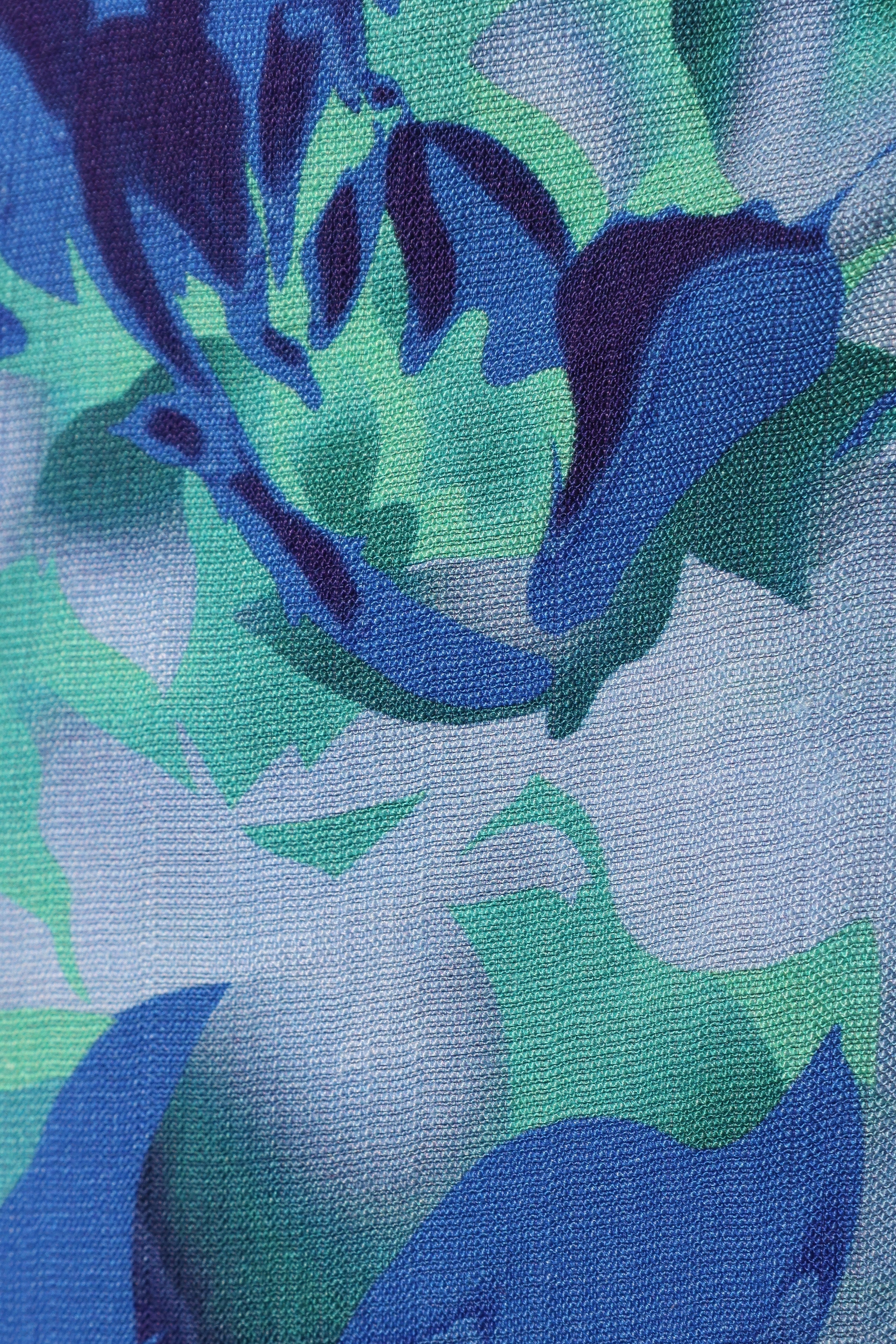 Corsca Halterneck Mini Dress - Blue Floral