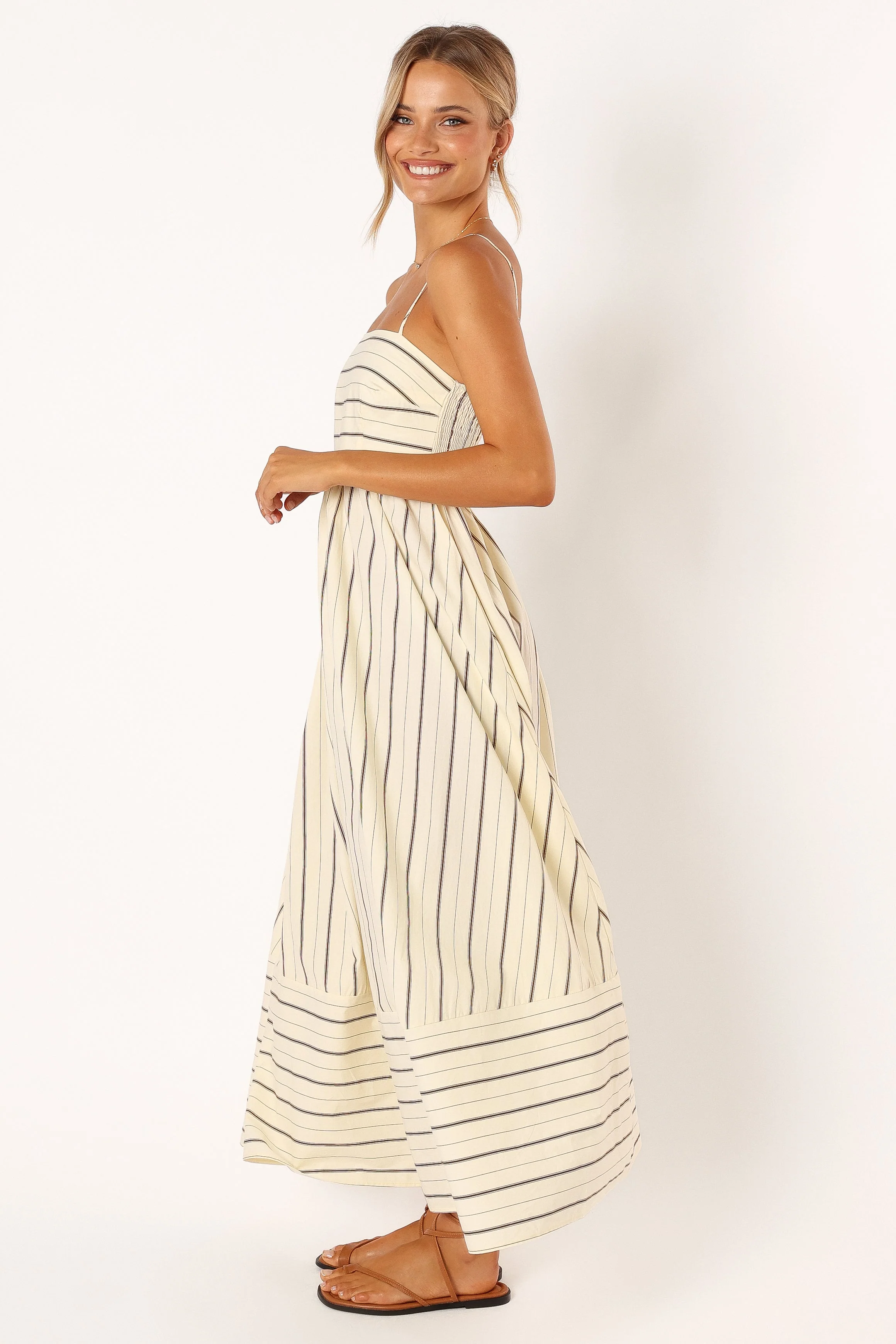 Pixie Maxi Dress - Beige Tan