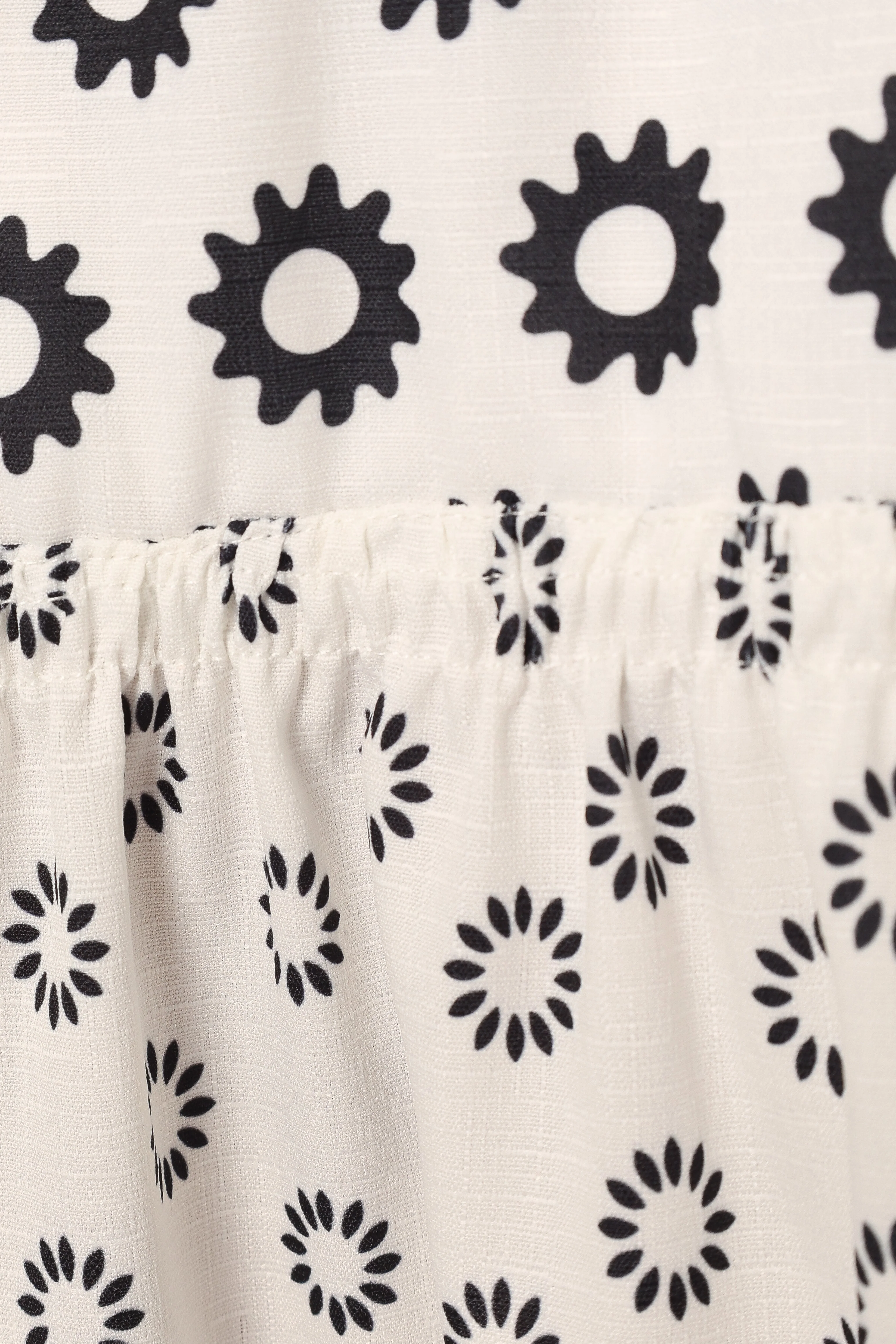 Delvin Midi Dress - Black Print