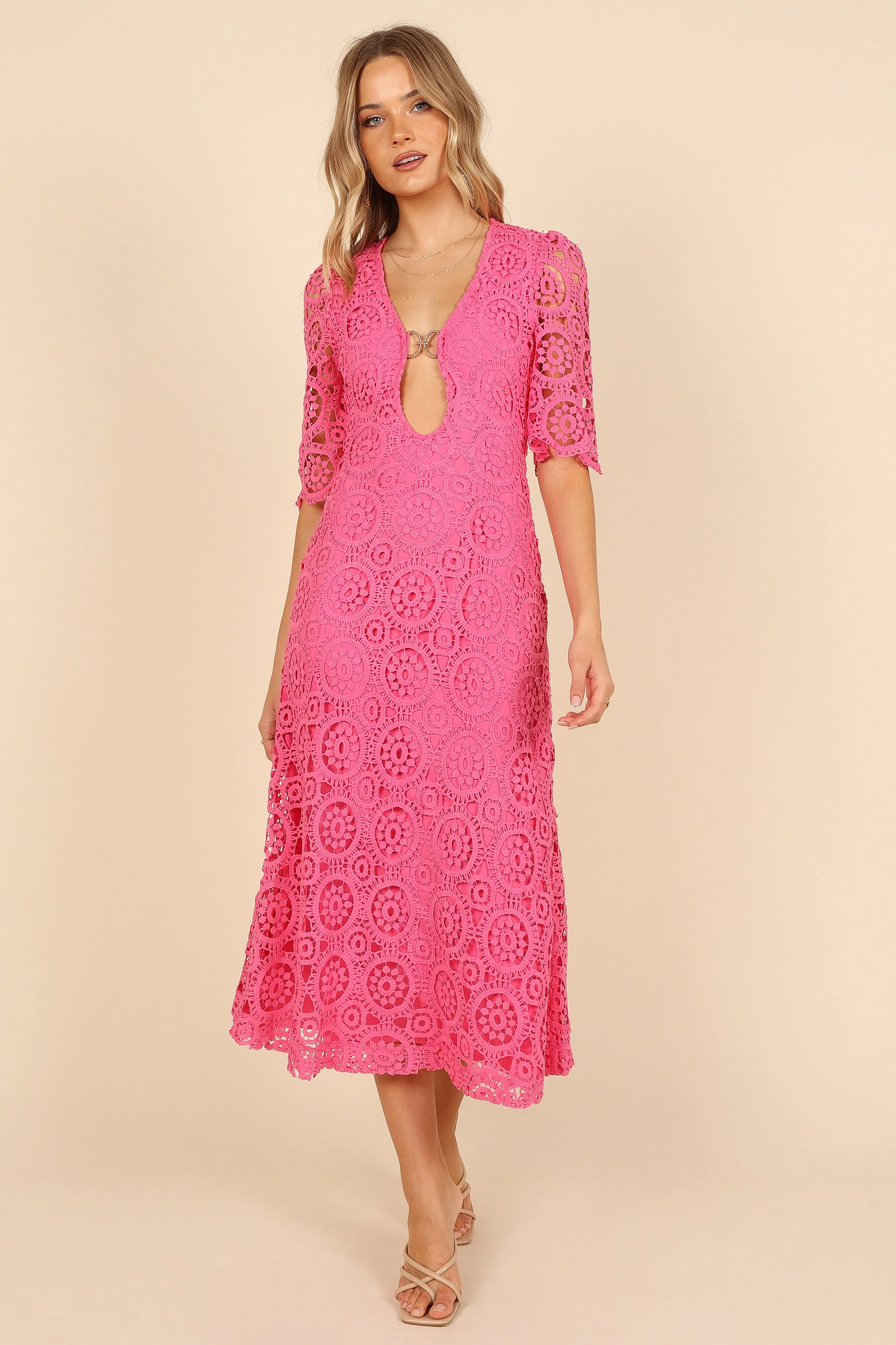 Arizona Midi Dress - Pink