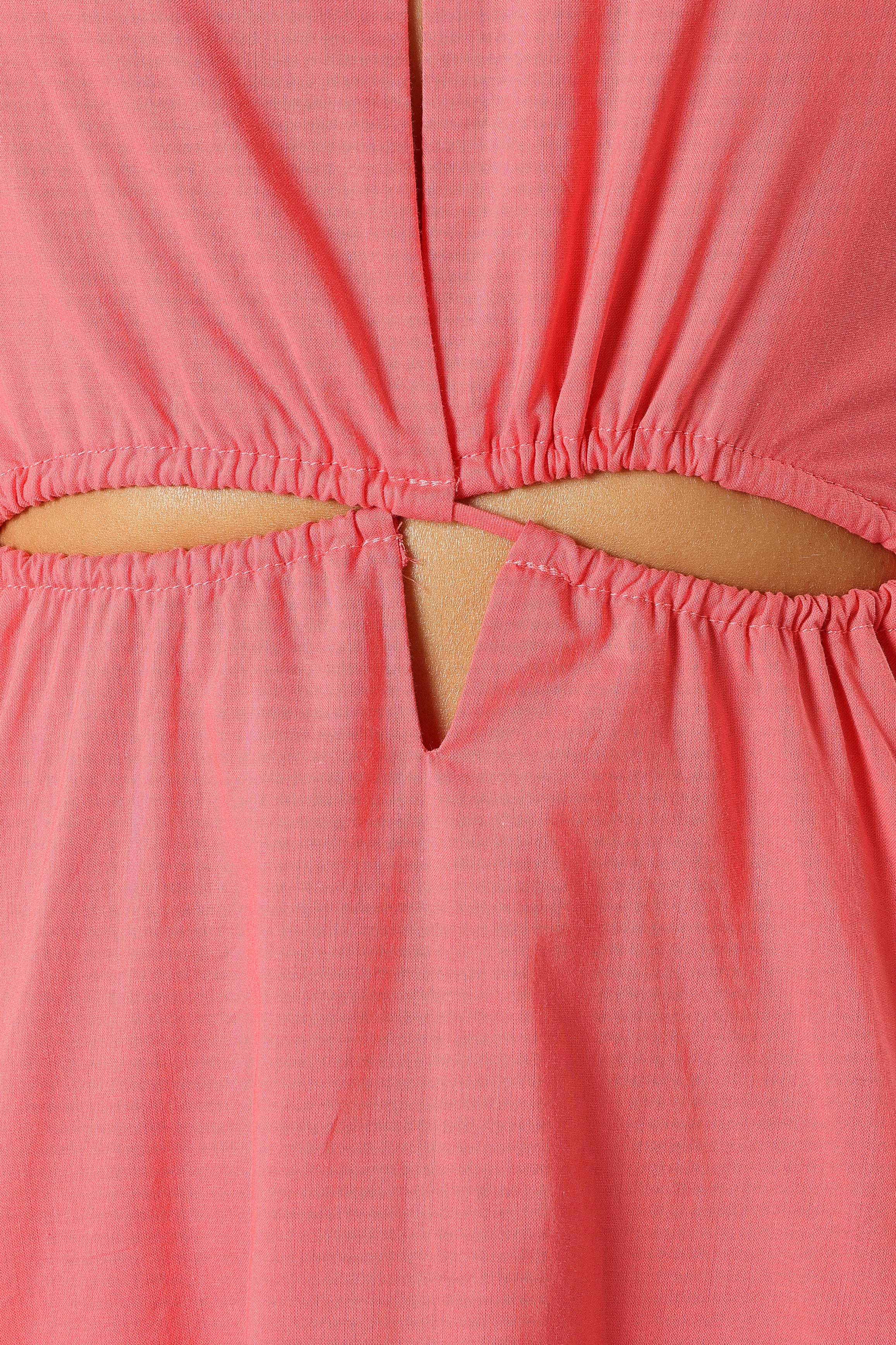 Carton Halterneck Maxi Dress - Watermelon