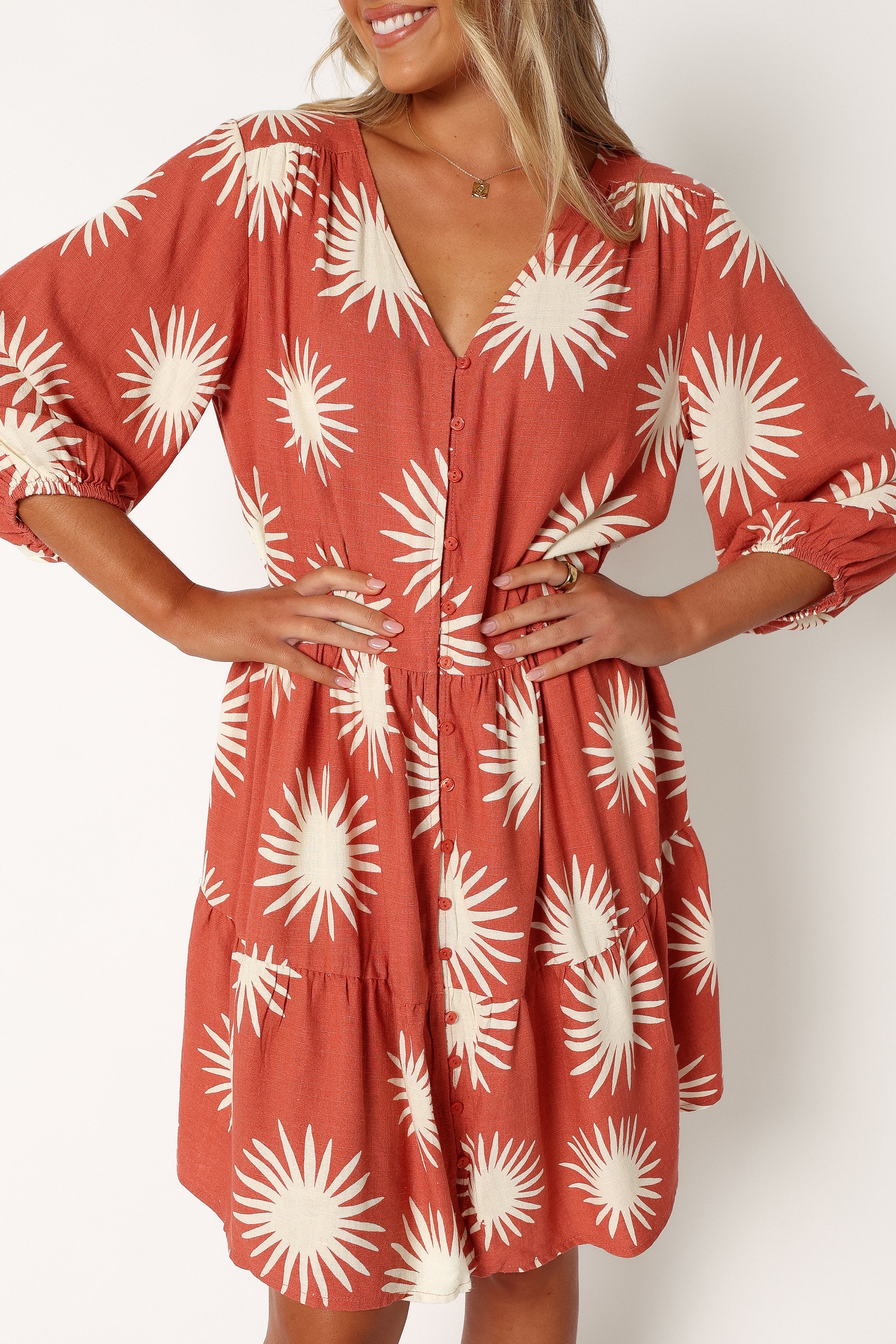 Bennet Long Sleeve Mini Dress - Ida Print