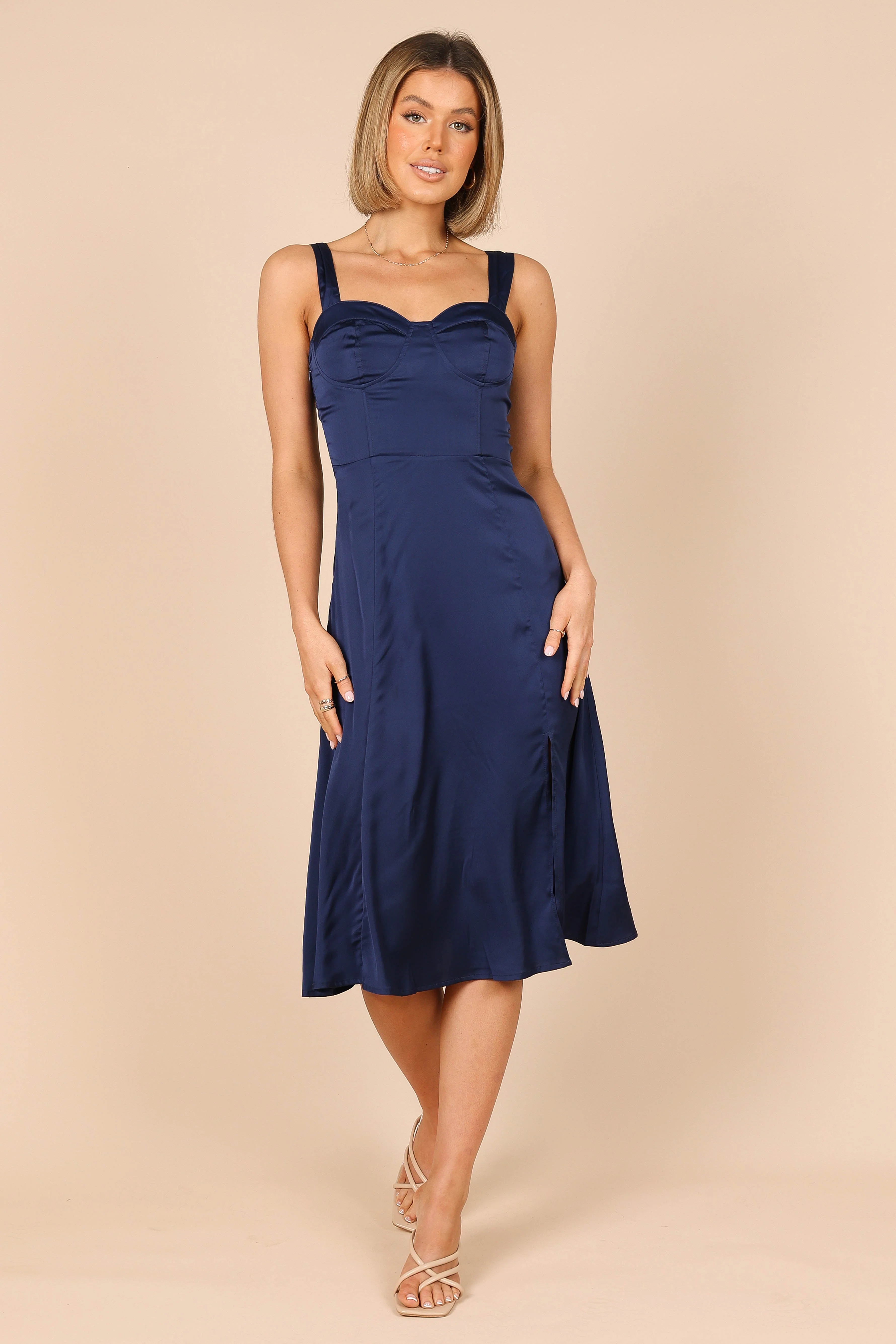 Siobhan Midi Dress - Navy