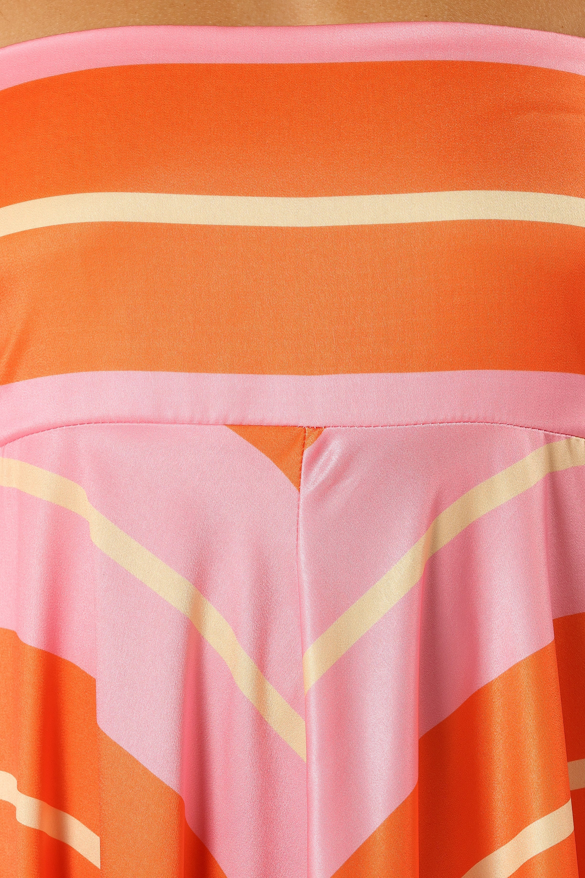 Collie Midi Dress - Orange Stripe