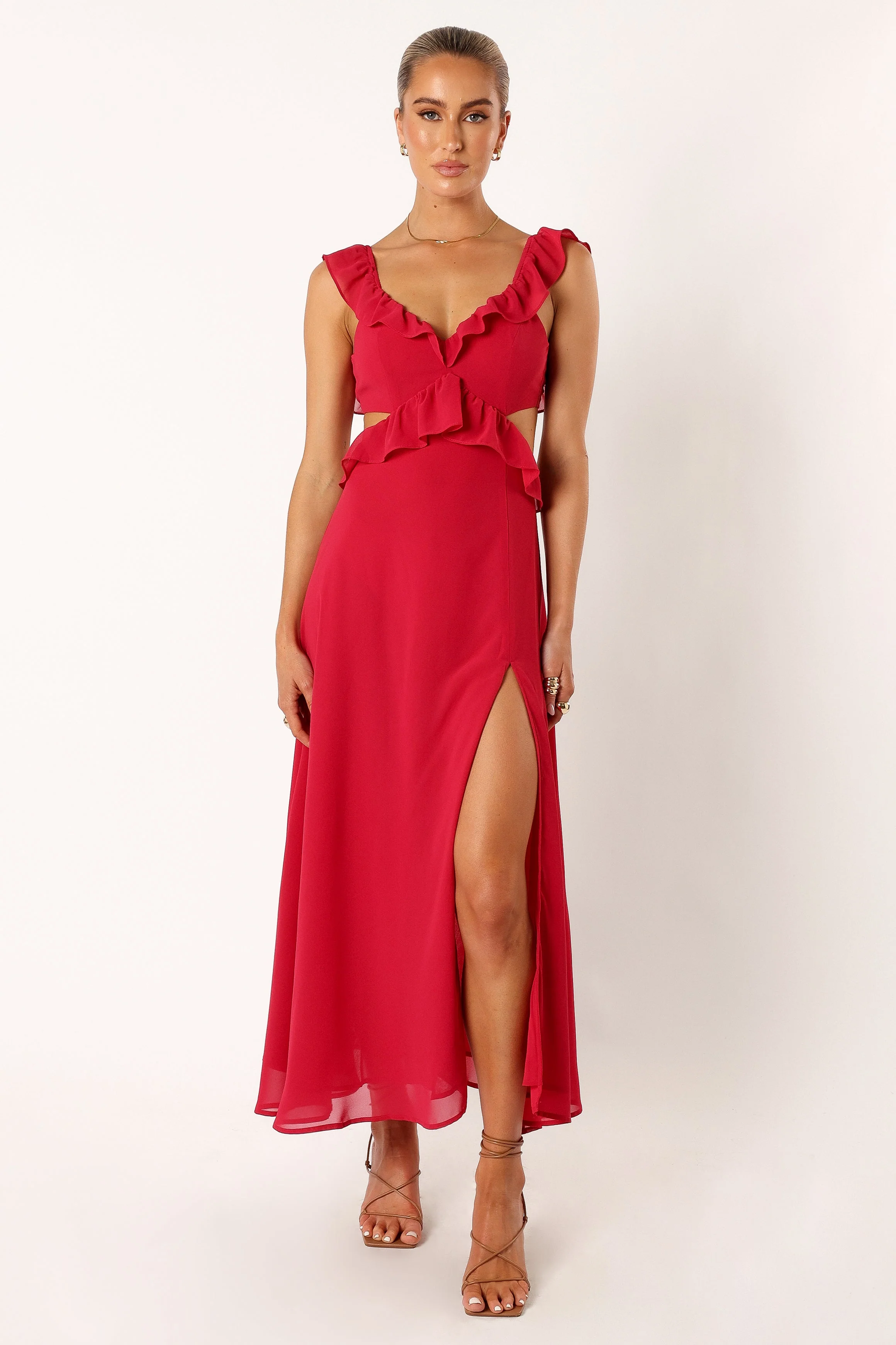 Rori Ruffle Maxi Dress - Pink