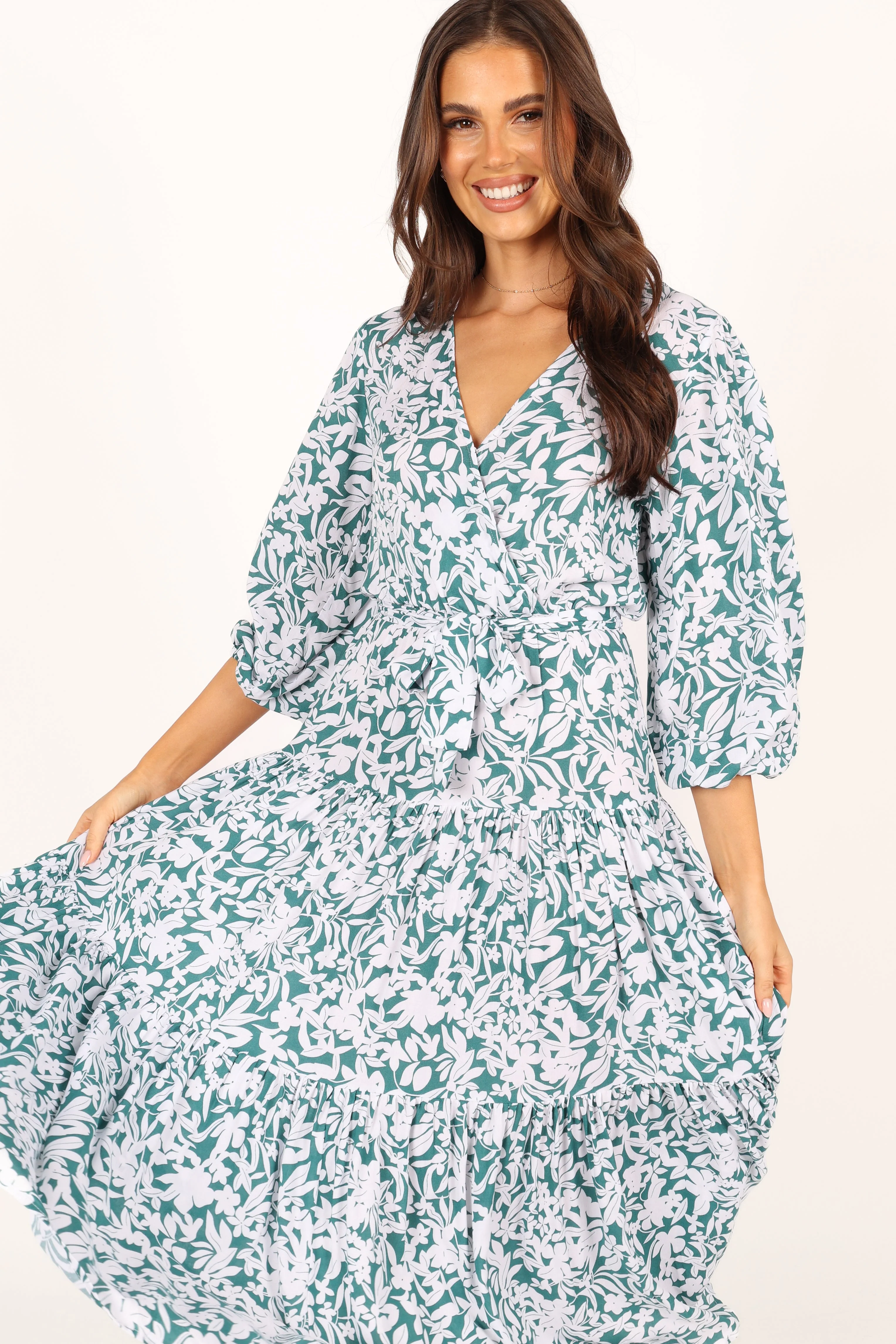 Hadyn Dress - Green Floral