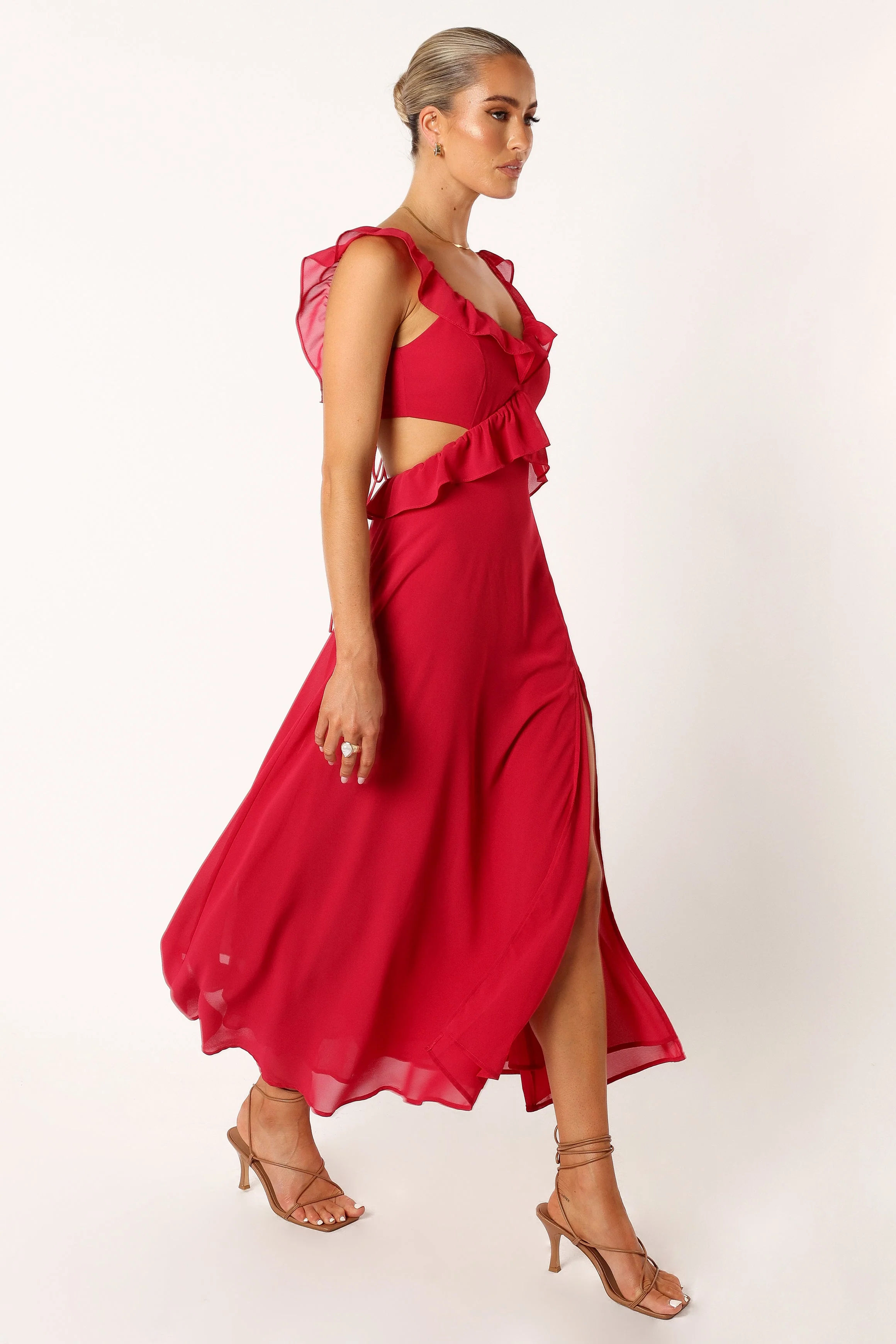 Rori Ruffle Maxi Dress - Pink