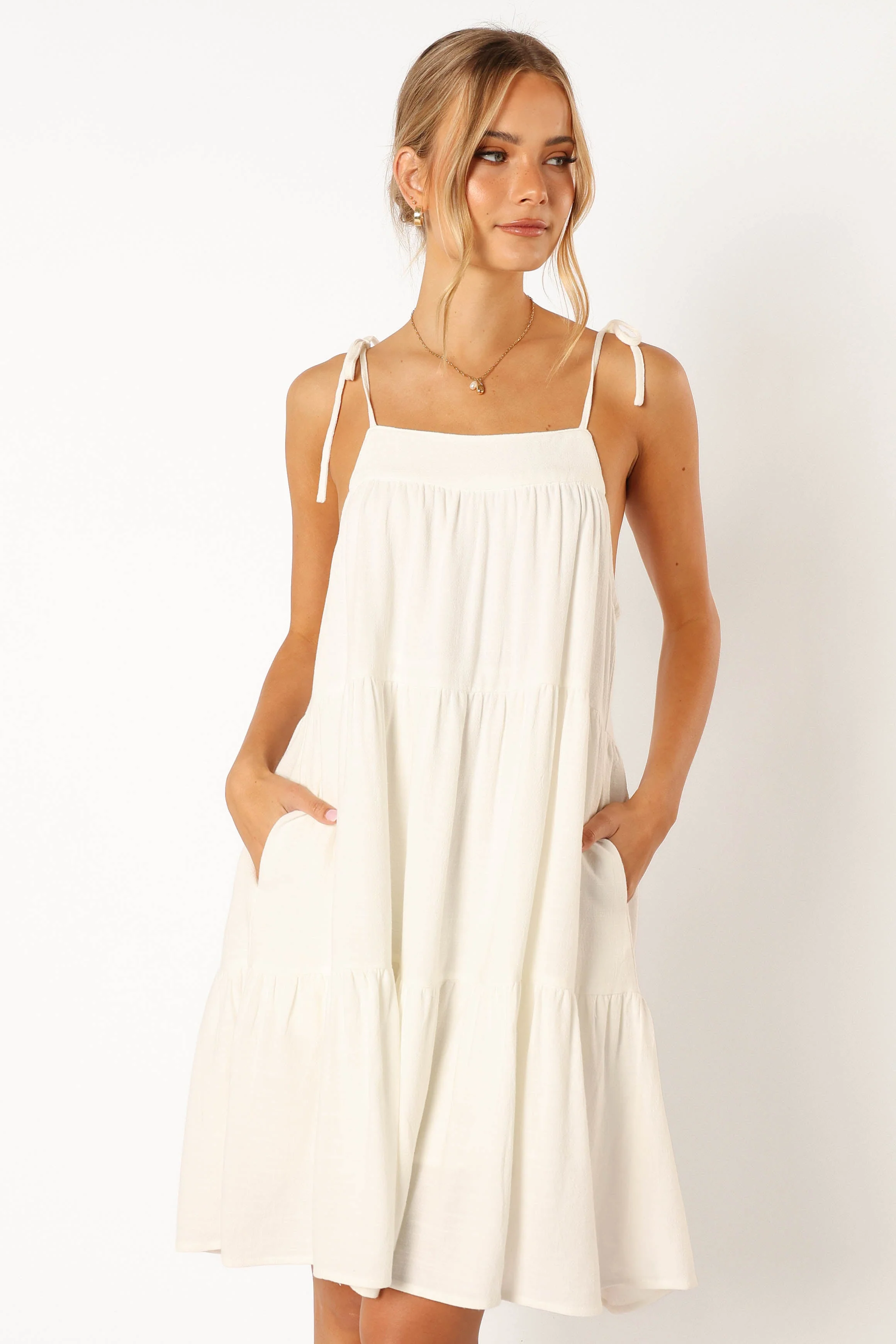 Lewis Mini Dress - White