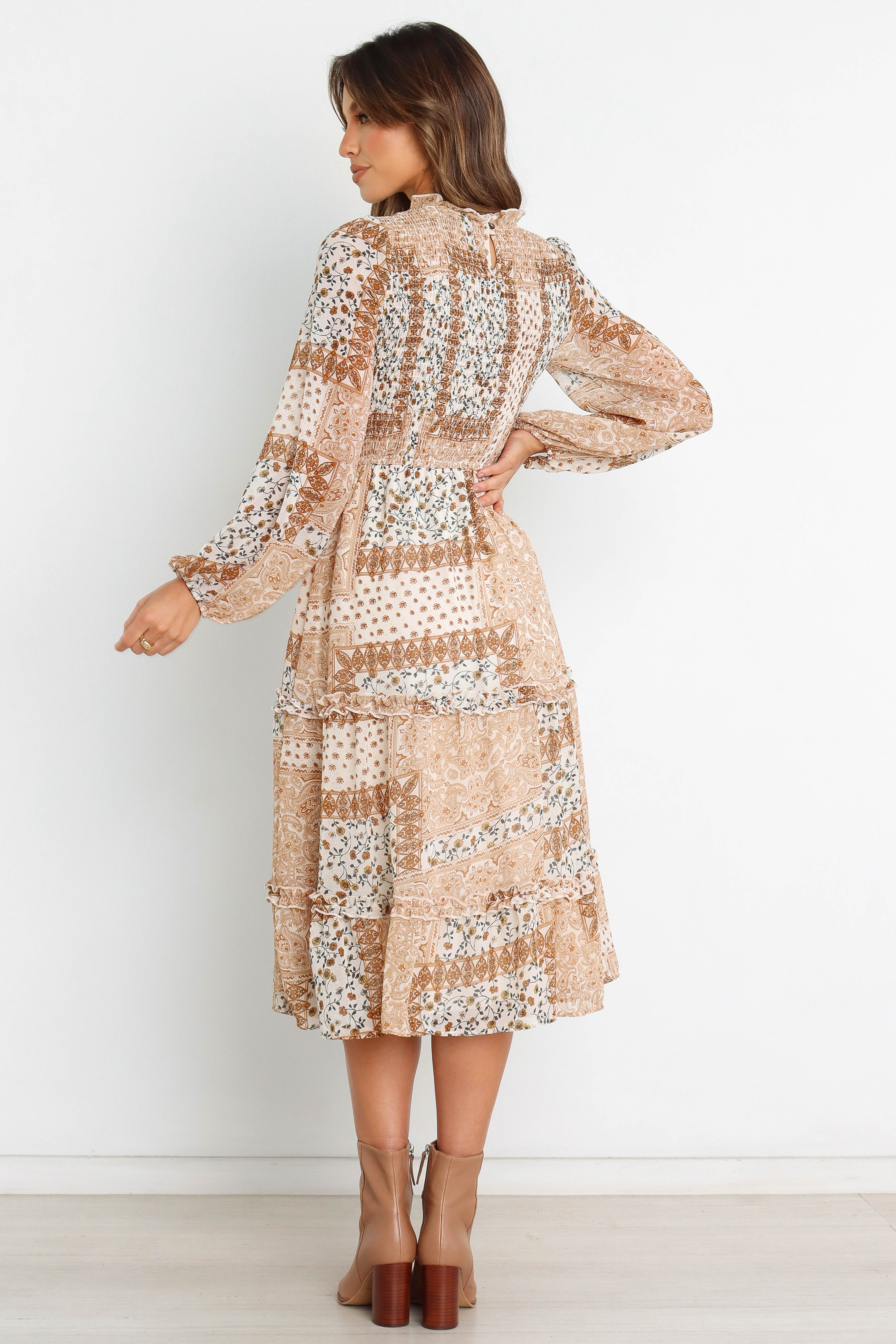 Nassia Dress - Brown