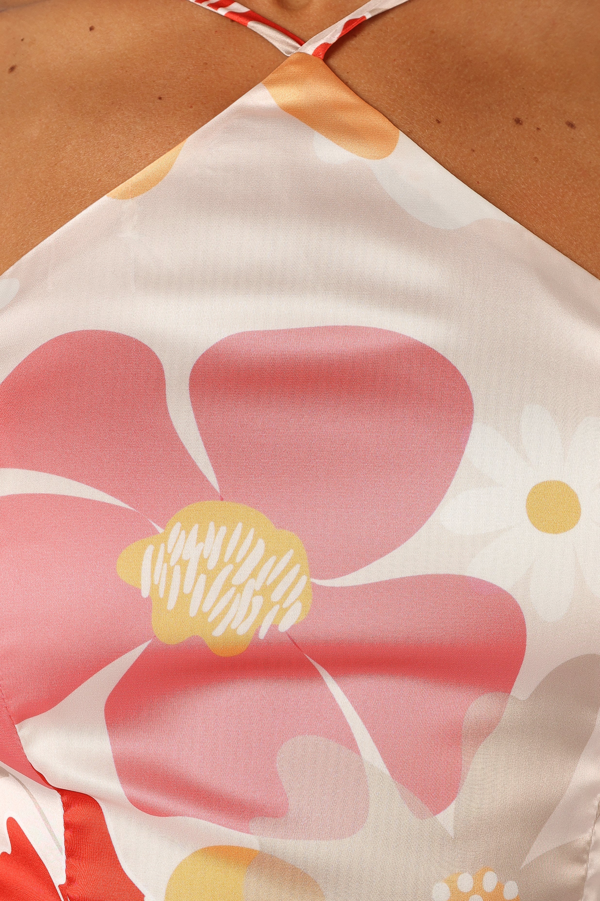 Annie Halterneck Midi Dress - Positano Floral