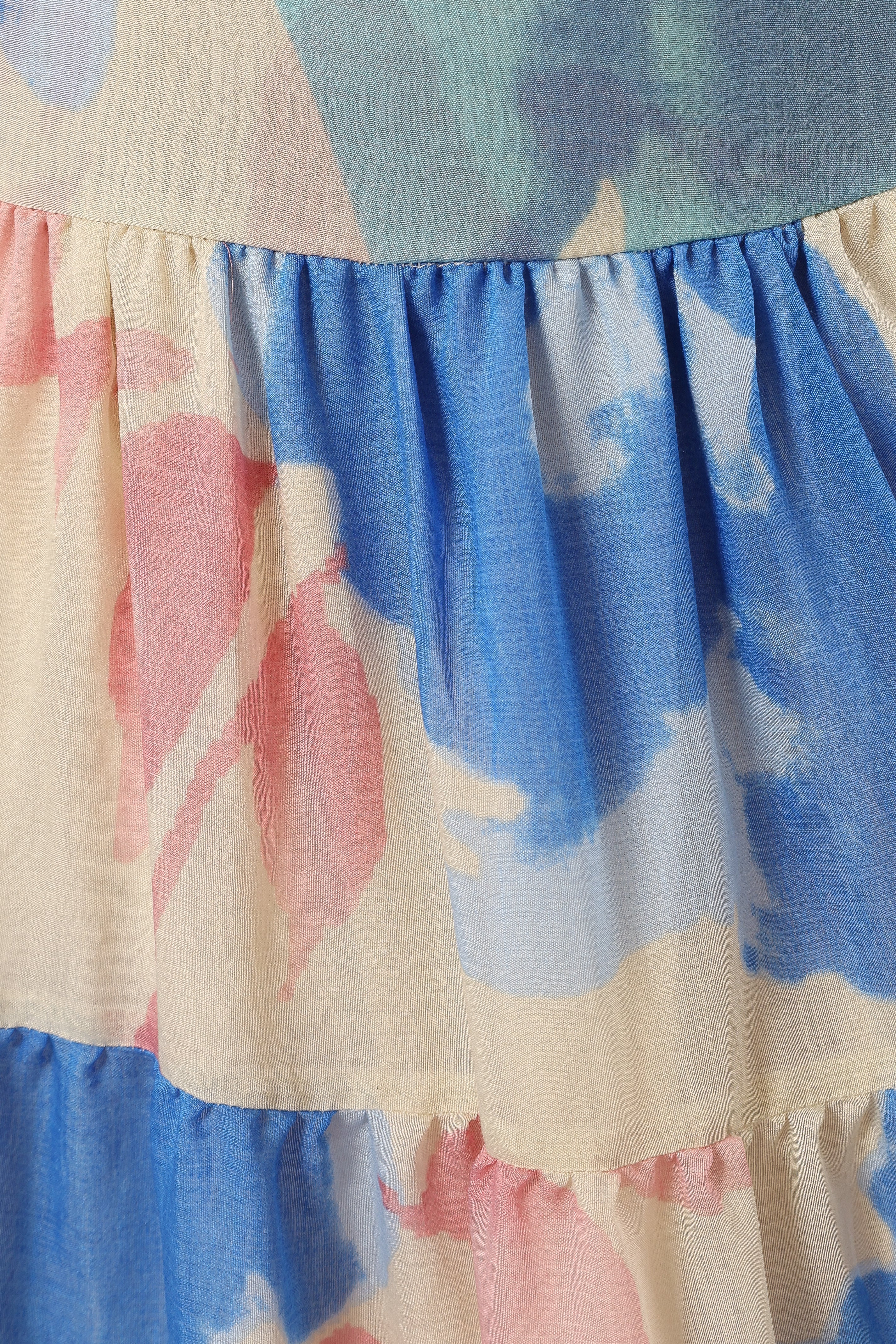 Davis Midi Dress - Blue Floral