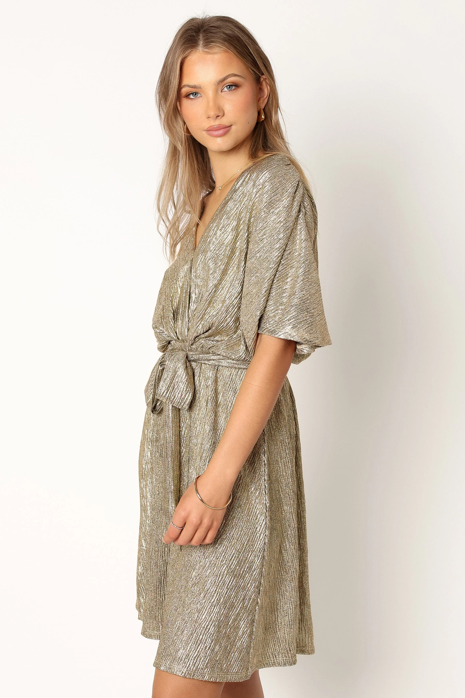 Vivid Mini Dress - Gold