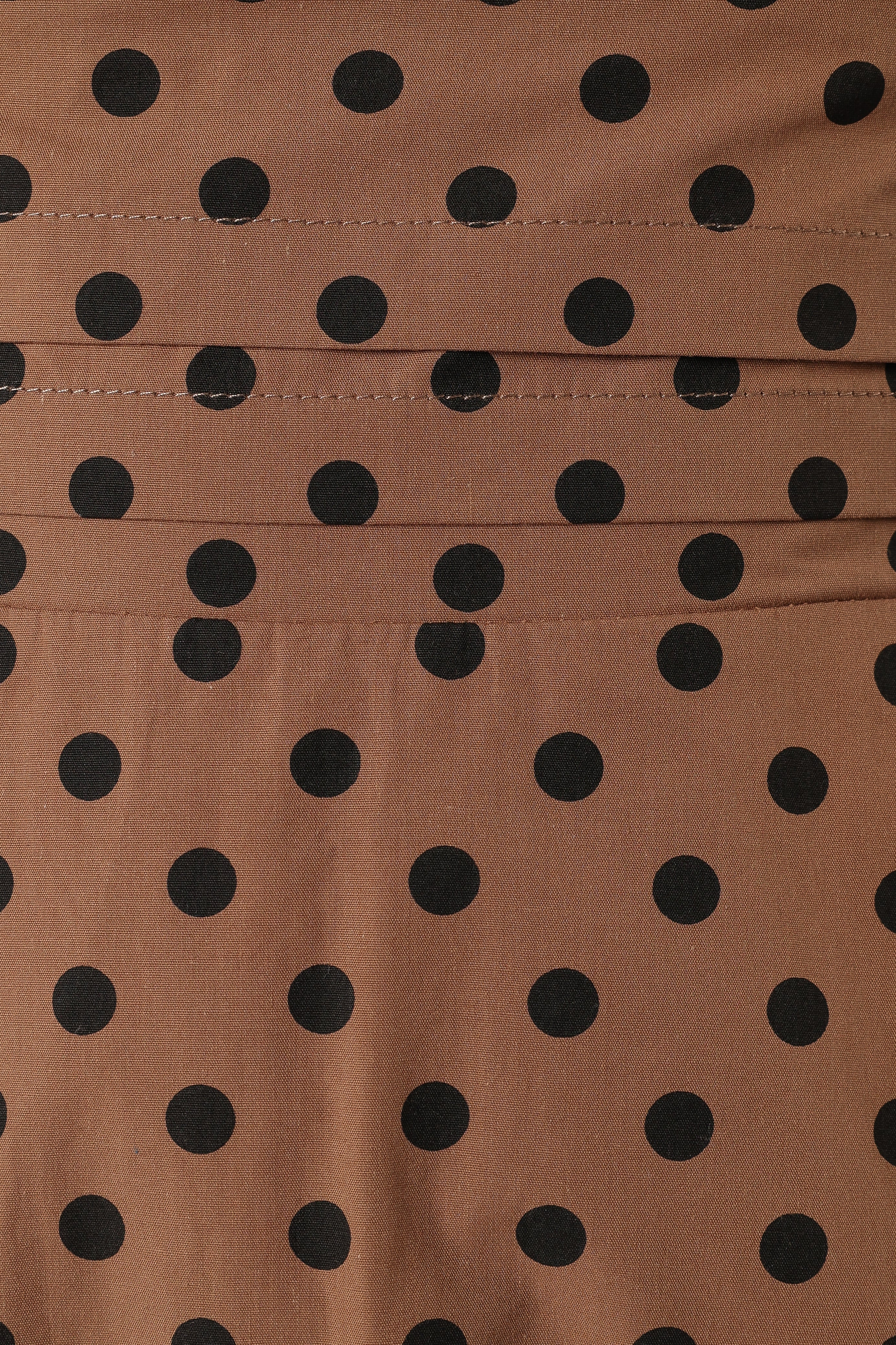 Charlie Midi Dress - Camel/Black