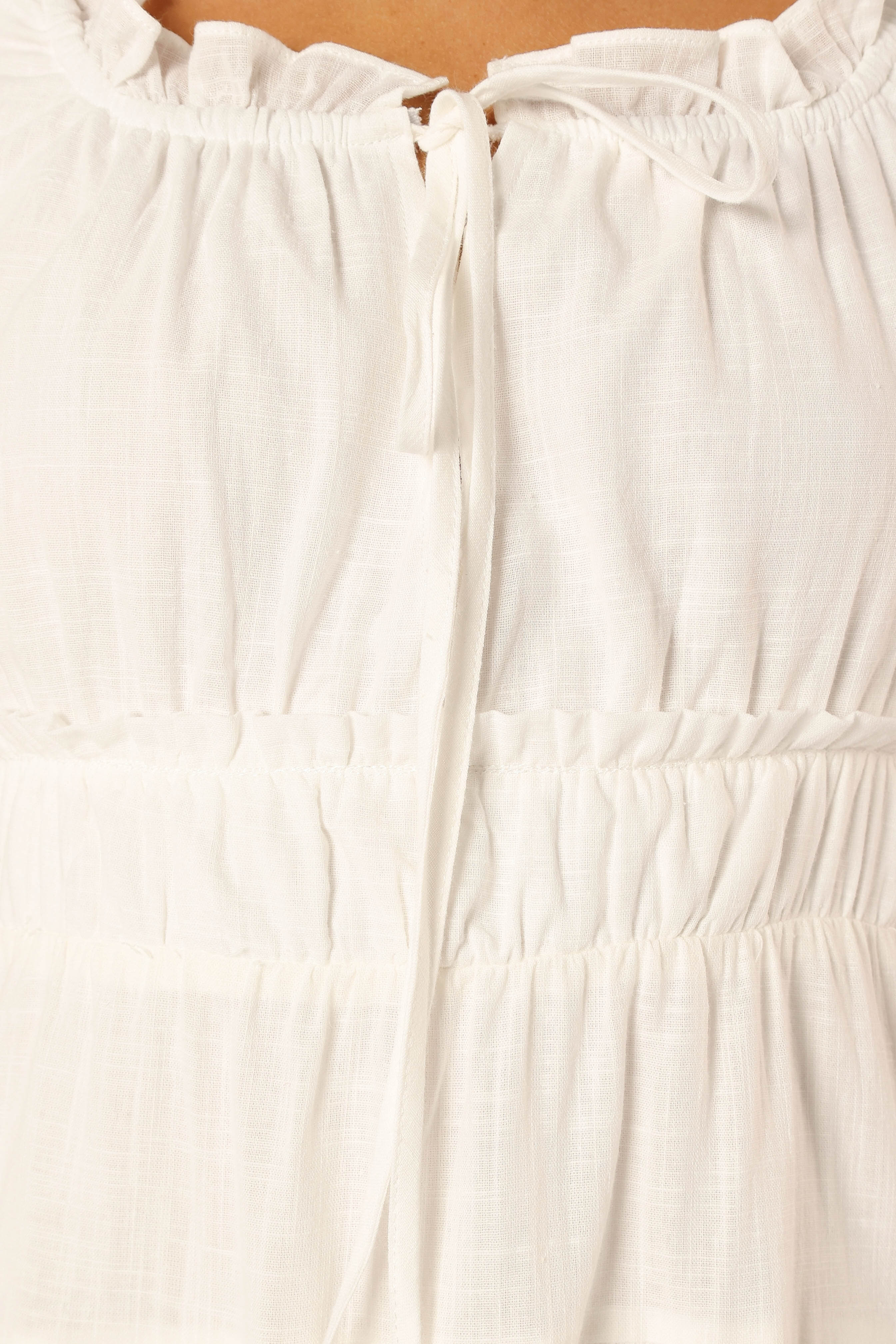 Oriana Midi Dress - White