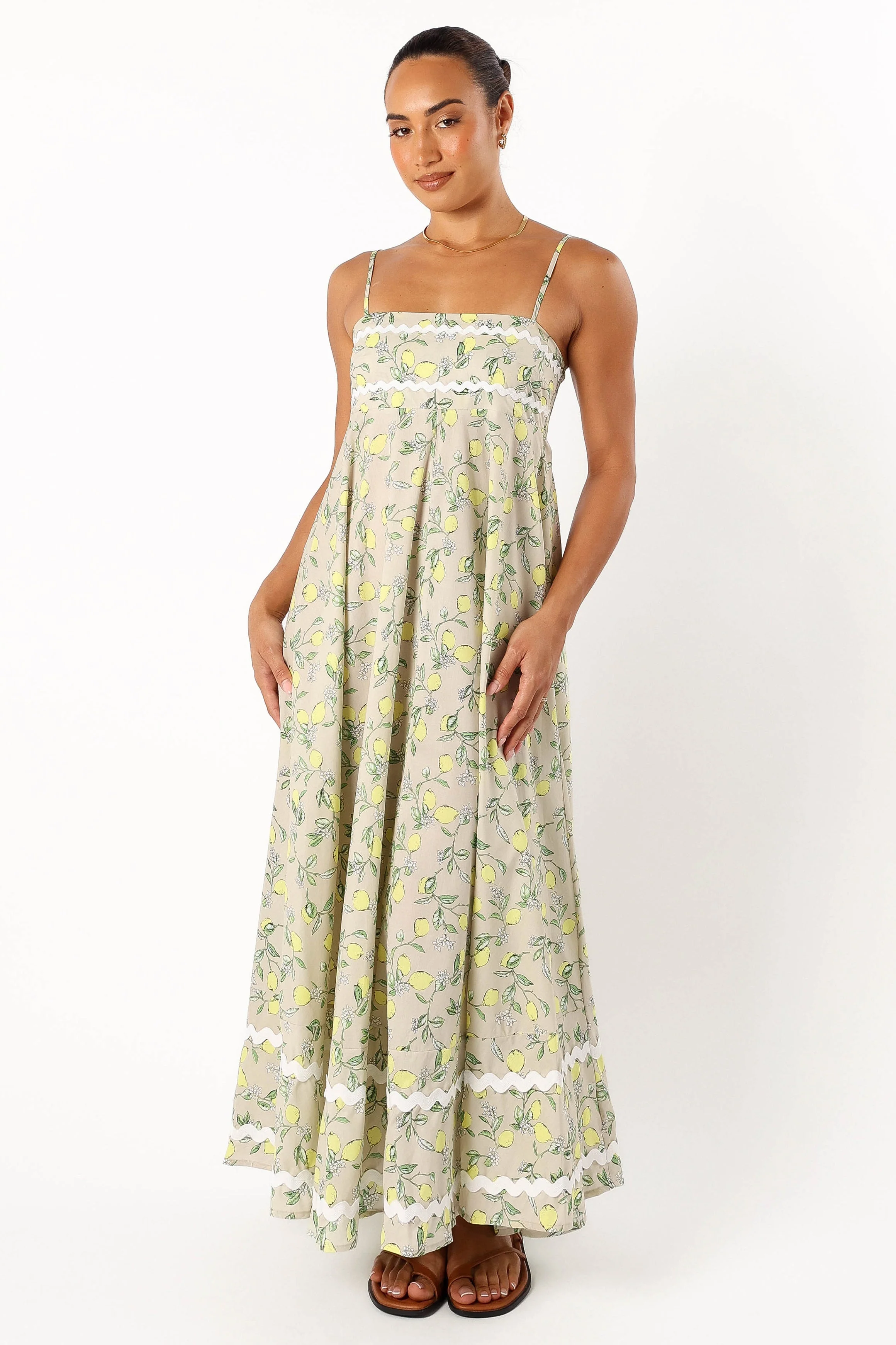 Citrone Midi Dress - Lemon