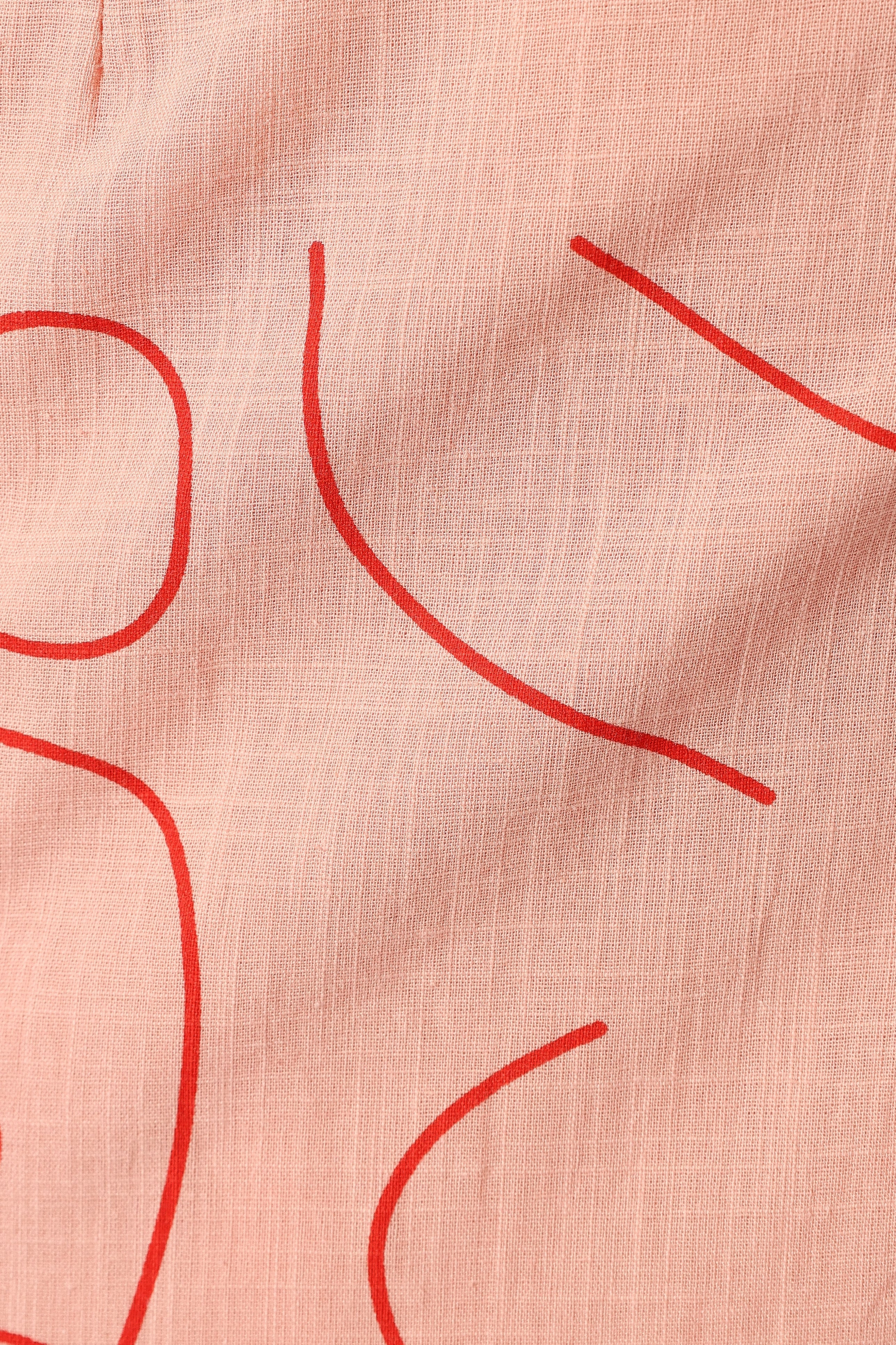 Abigail Wrap Midi Dress - Pink Swirl