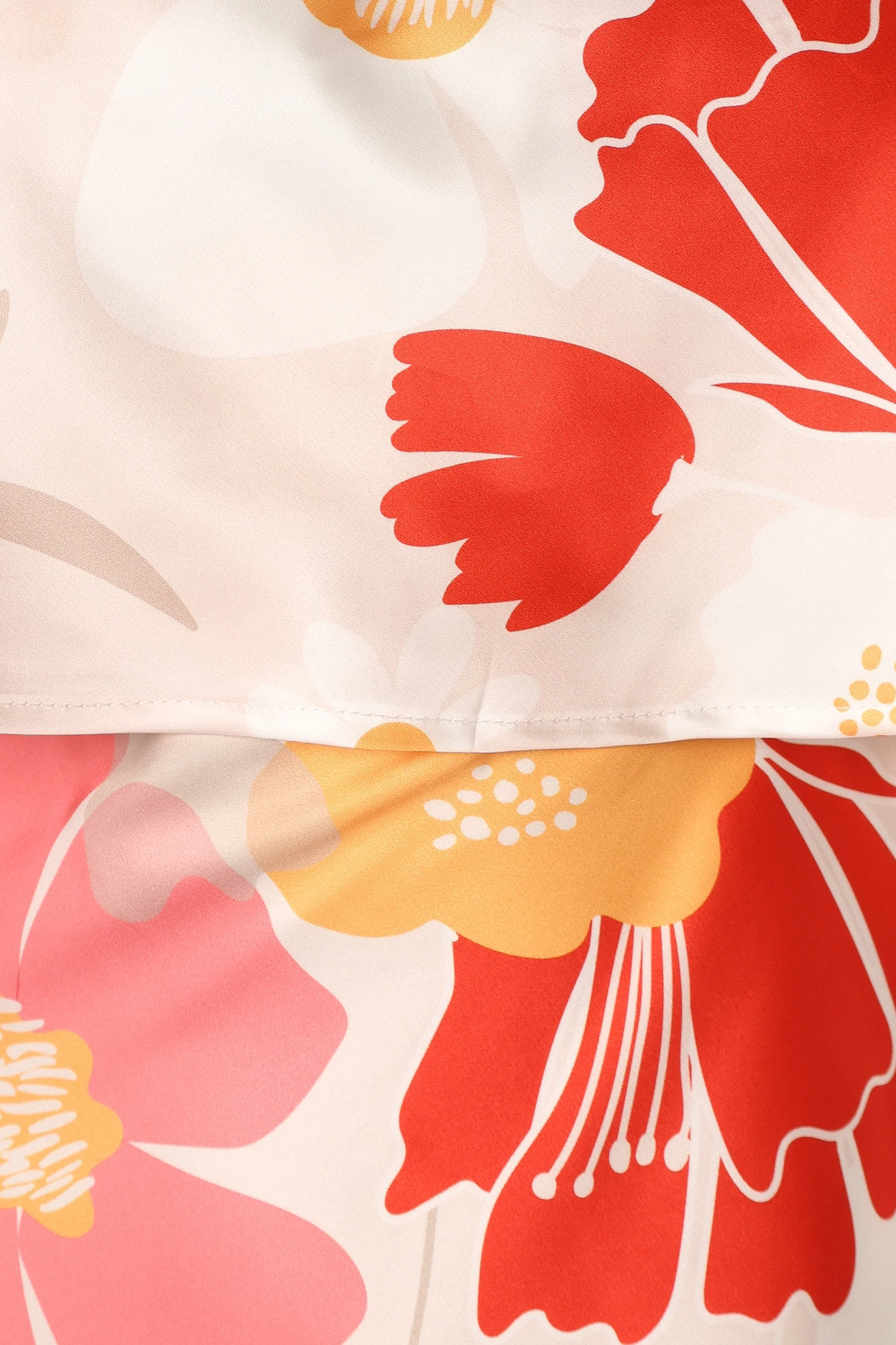 Vienna Strapless Midi Dress - Positano Floral