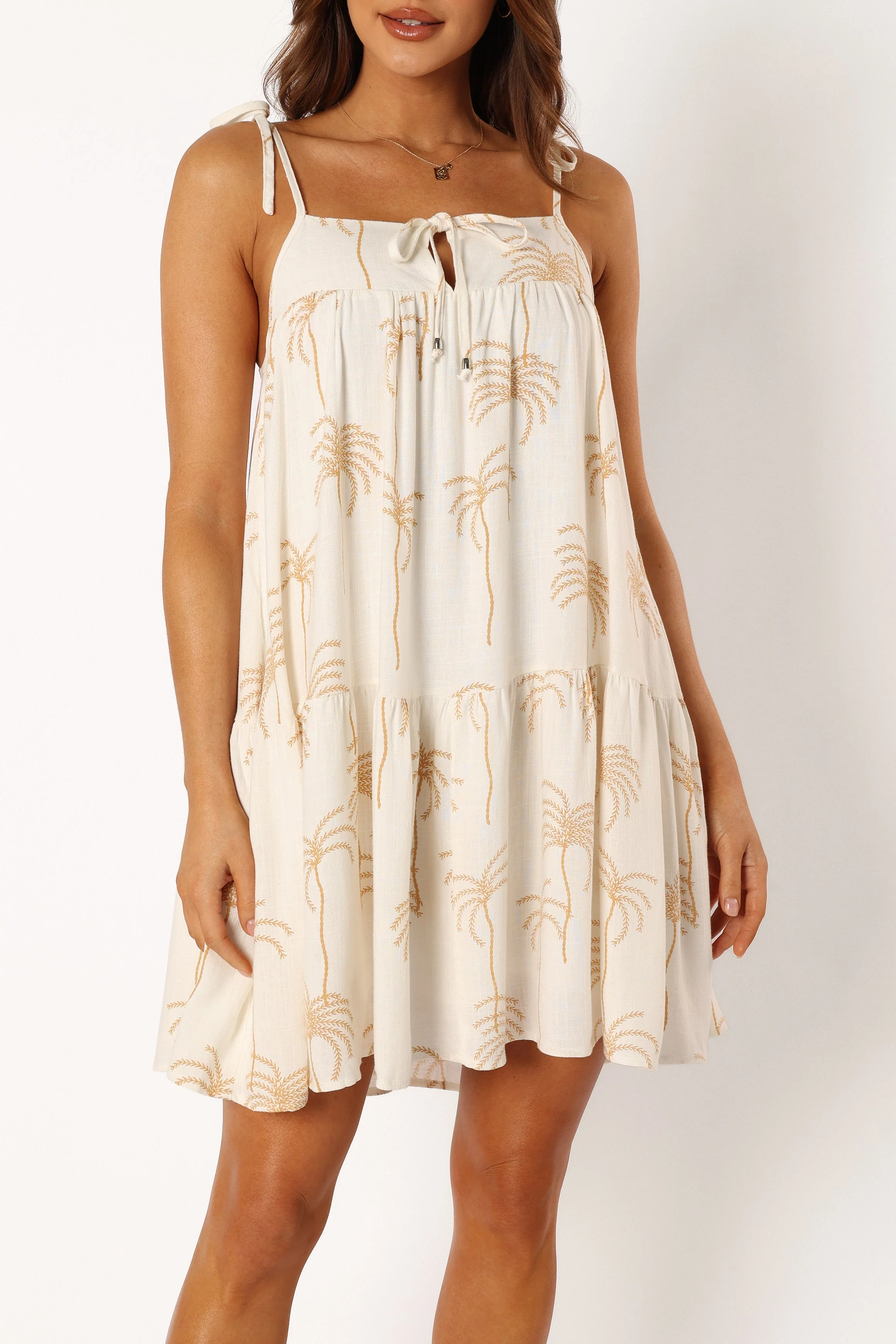 Guava Mini Dress - White Print