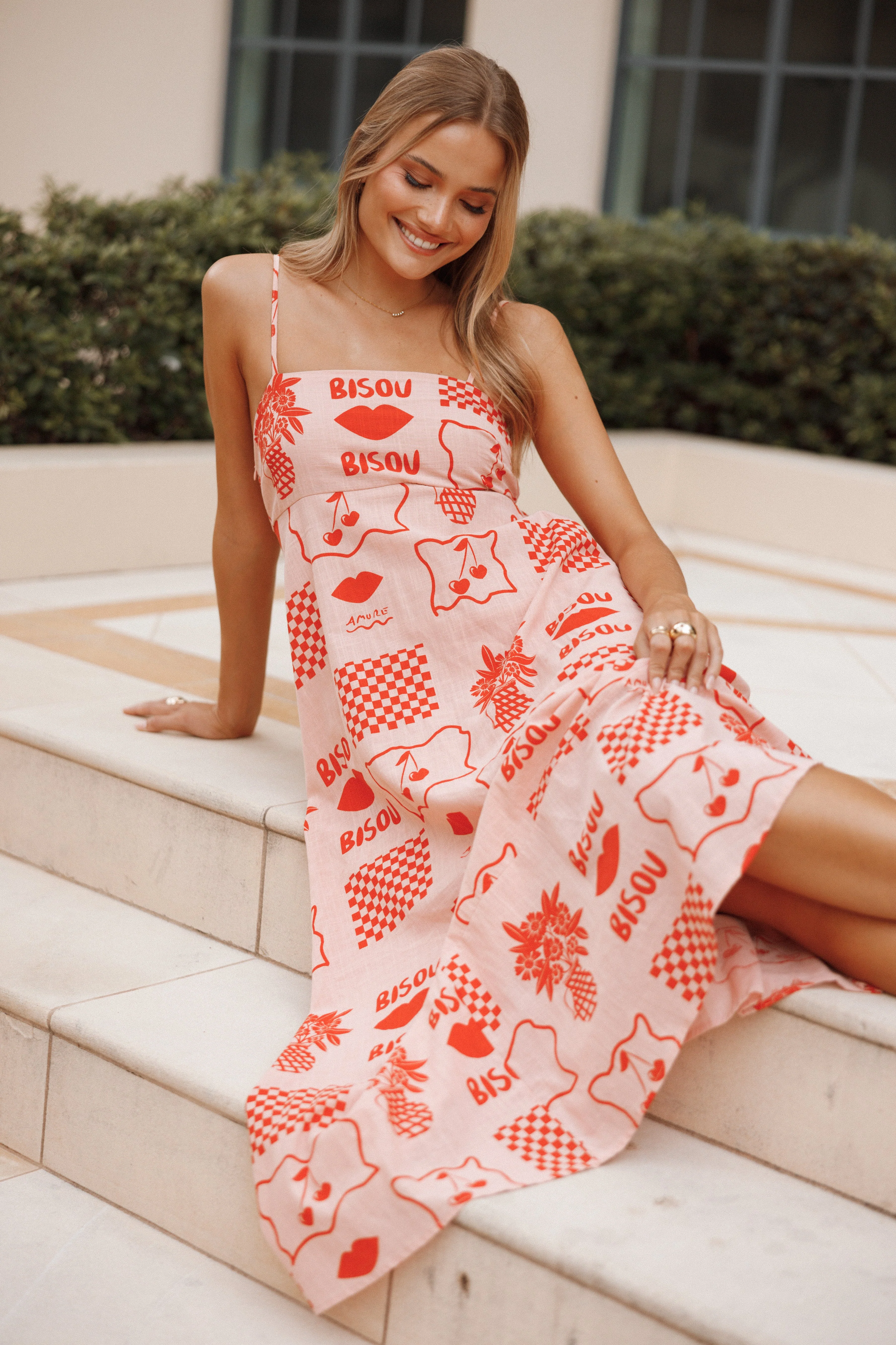 Brea Maxi Dress - Bisou Print