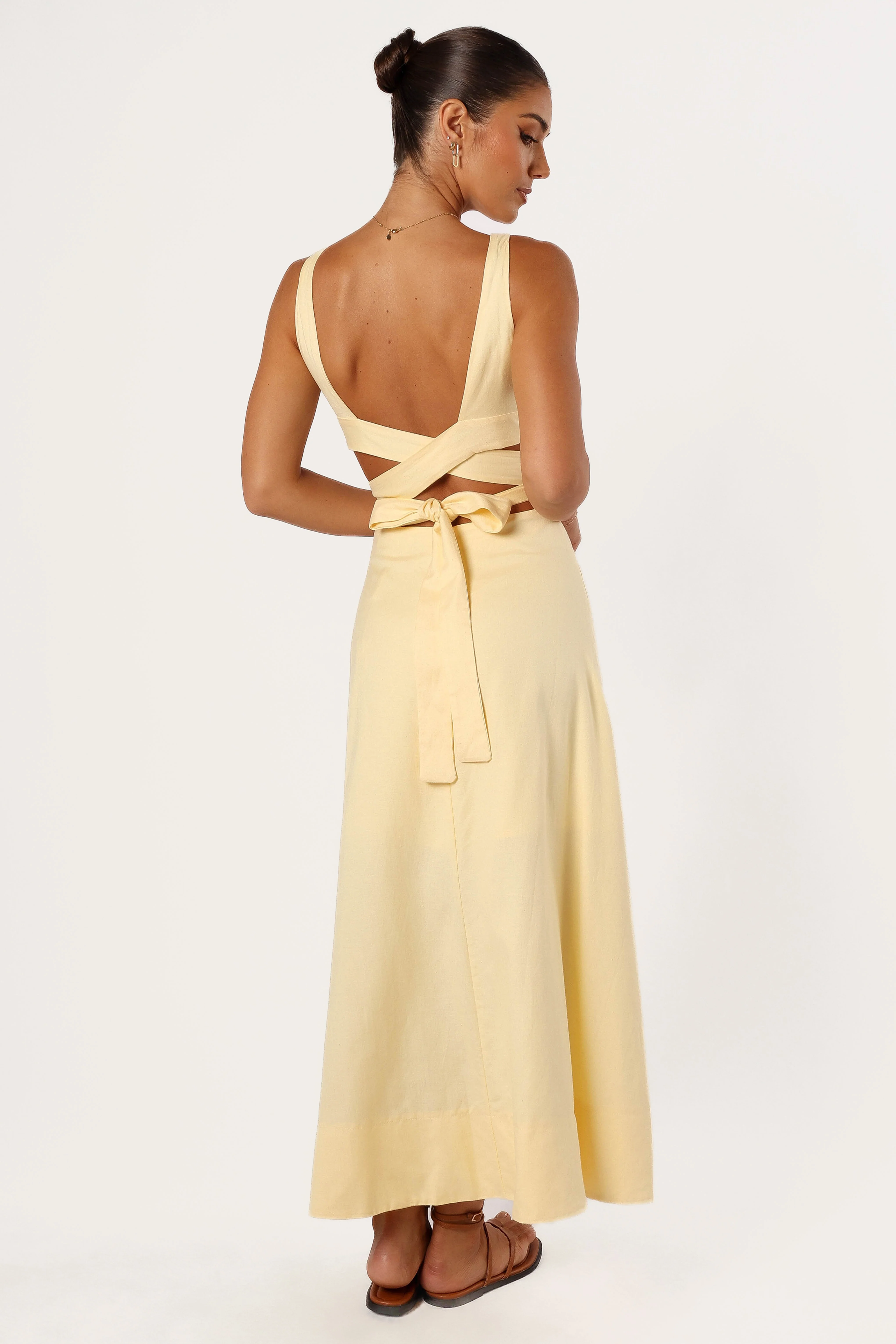 Levin Midi Dress - Lemon
