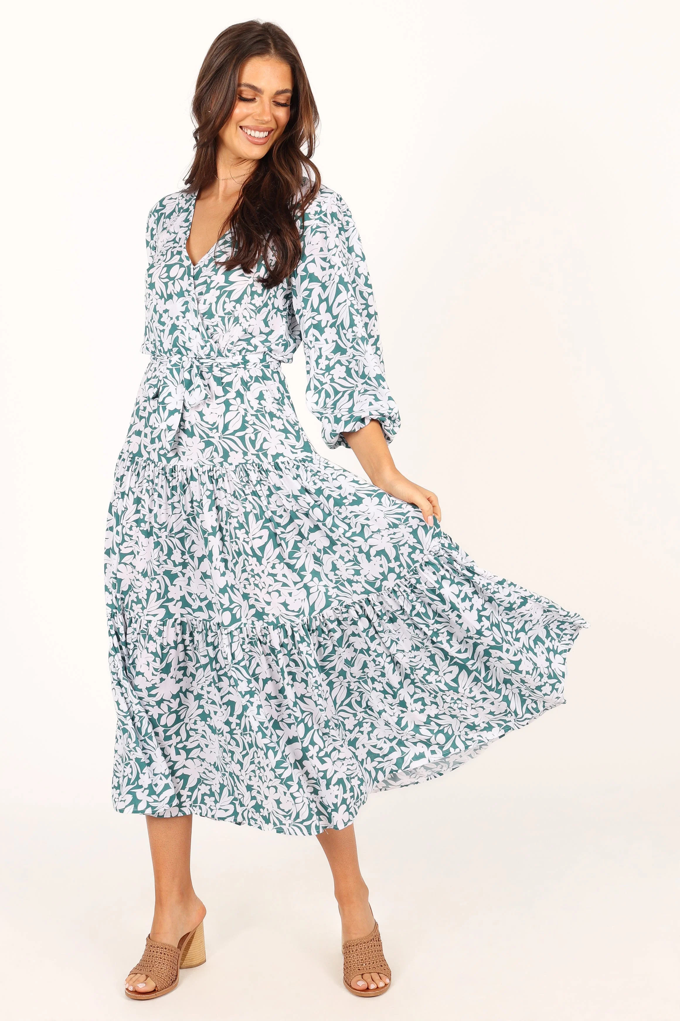 Hadyn Dress - Green Floral