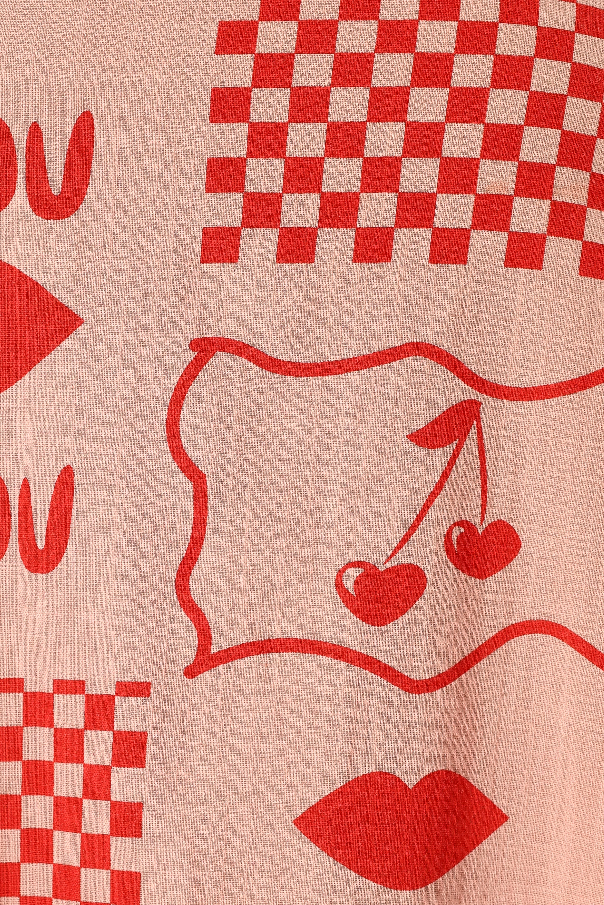 Jaque Mini Dress - Bisou Print