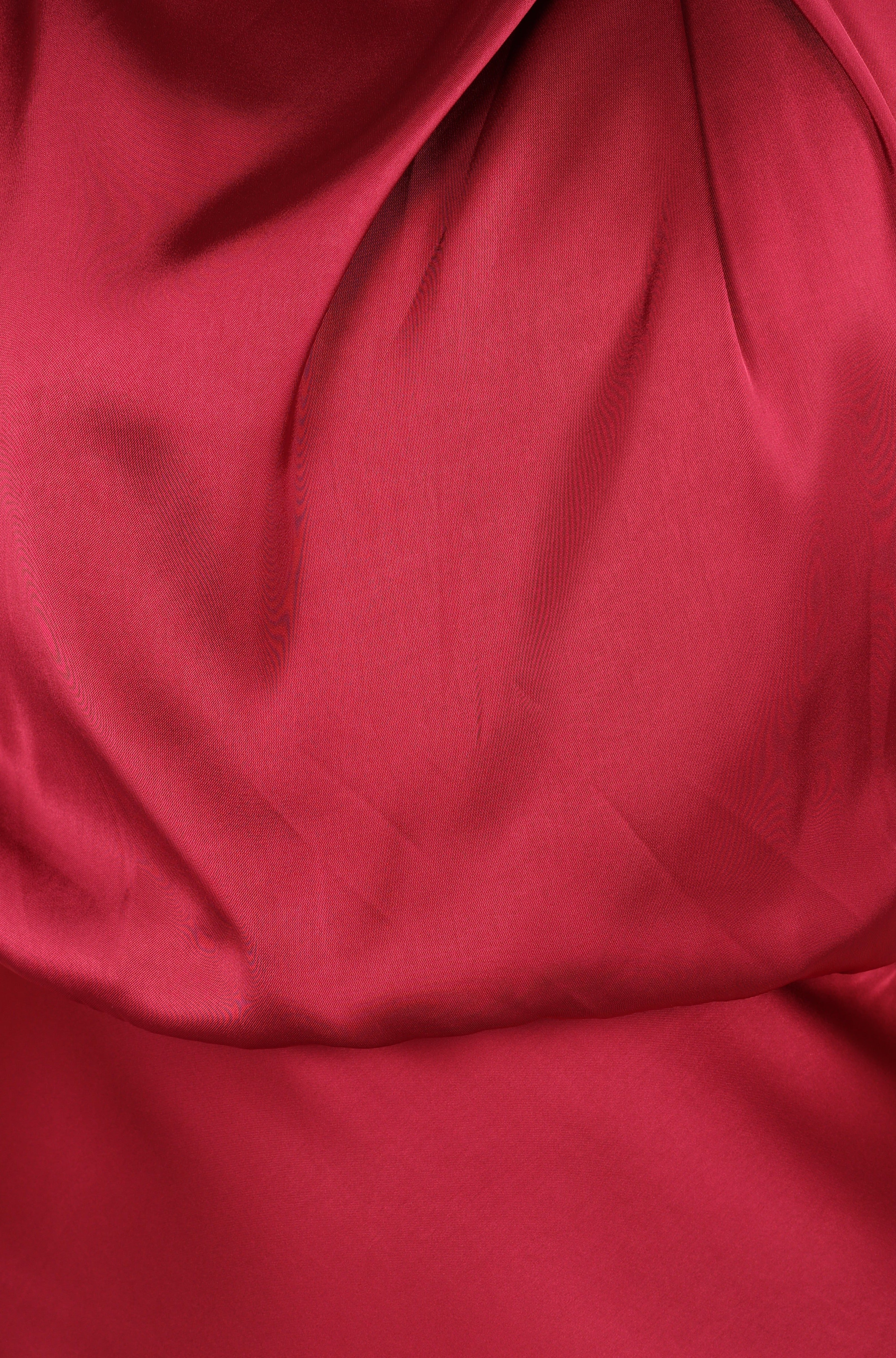 Anabelle Halter Neck Midi Dress - Berry