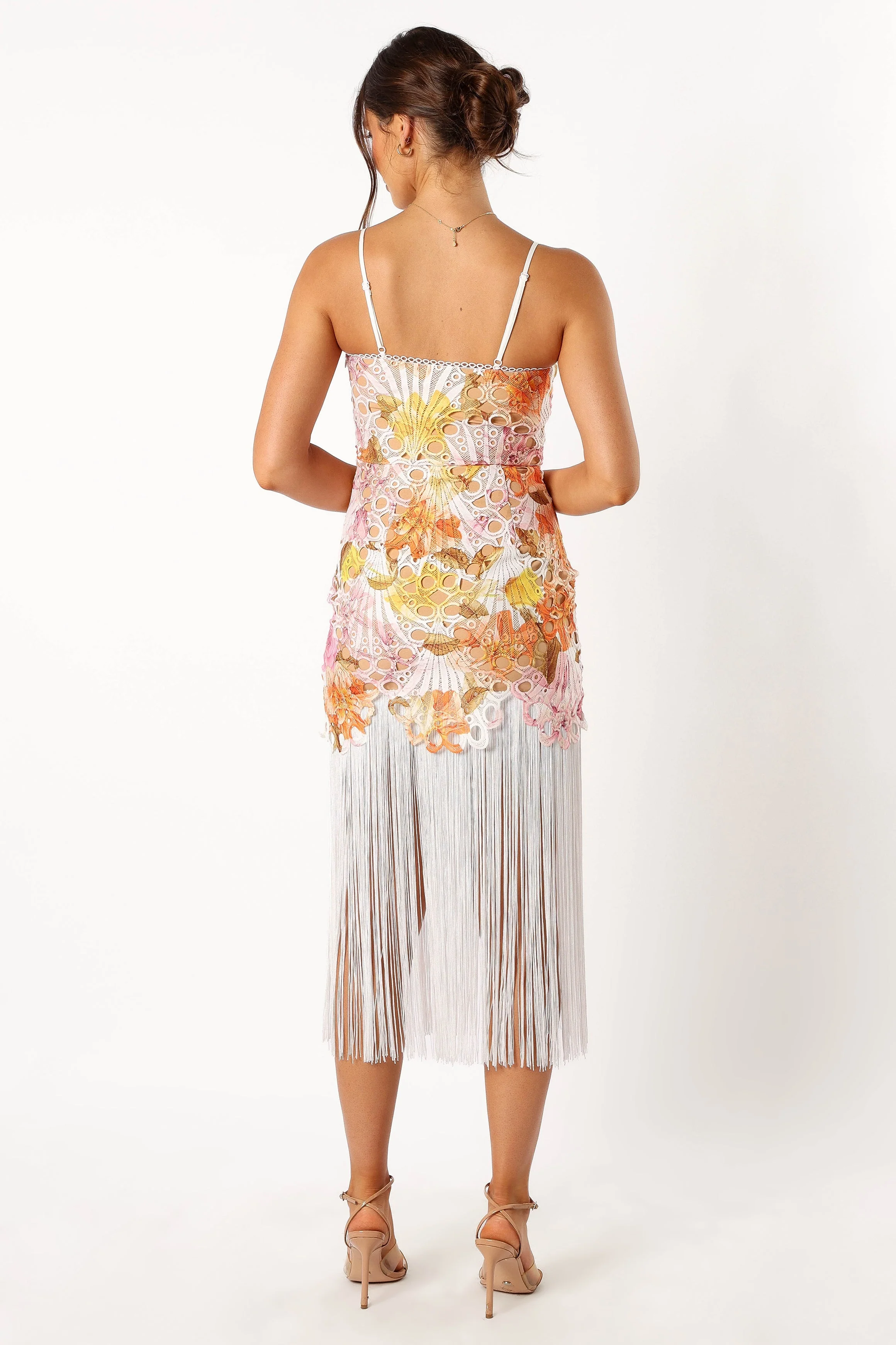 Frank Fringe Midi Dress - Floral