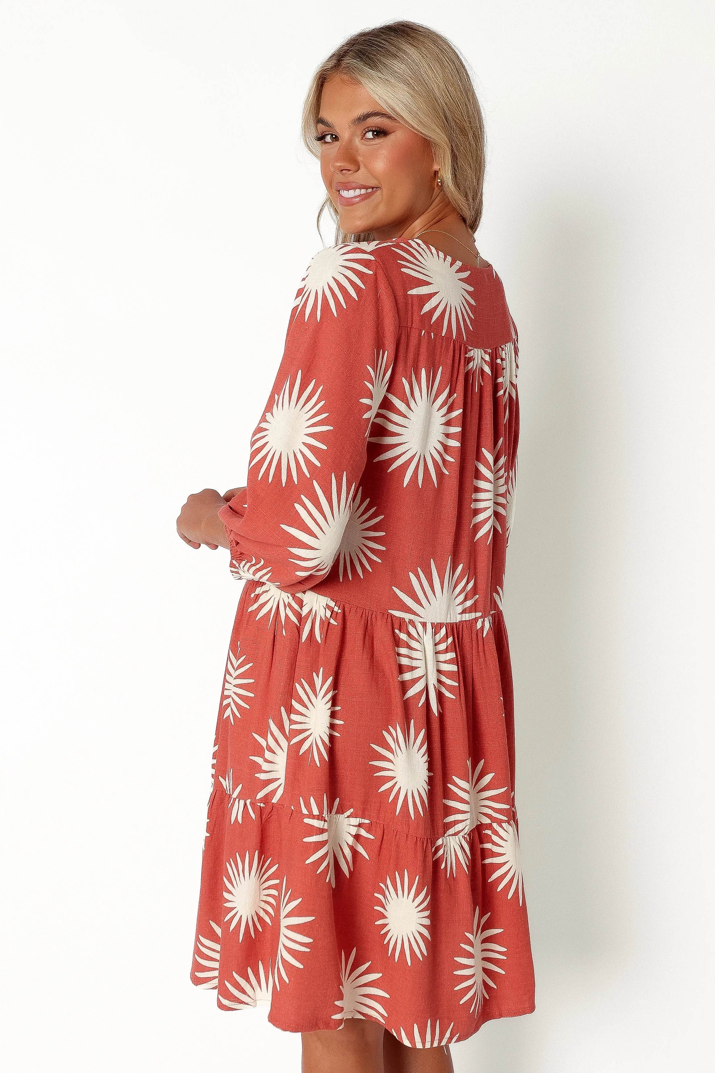 Bennet Long Sleeve Mini Dress - Ida Print